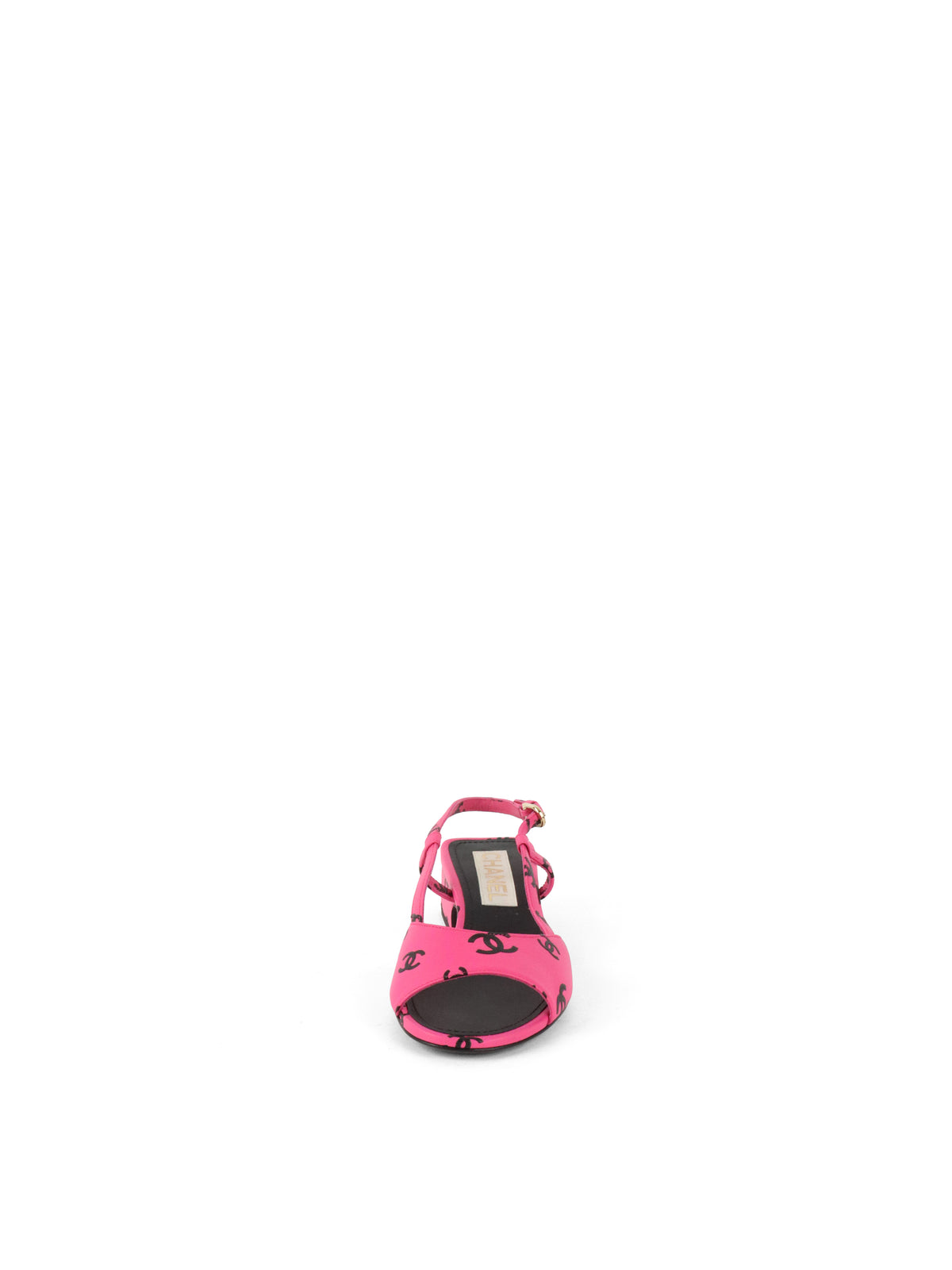 Chanel Dark Pink & Black Sandal