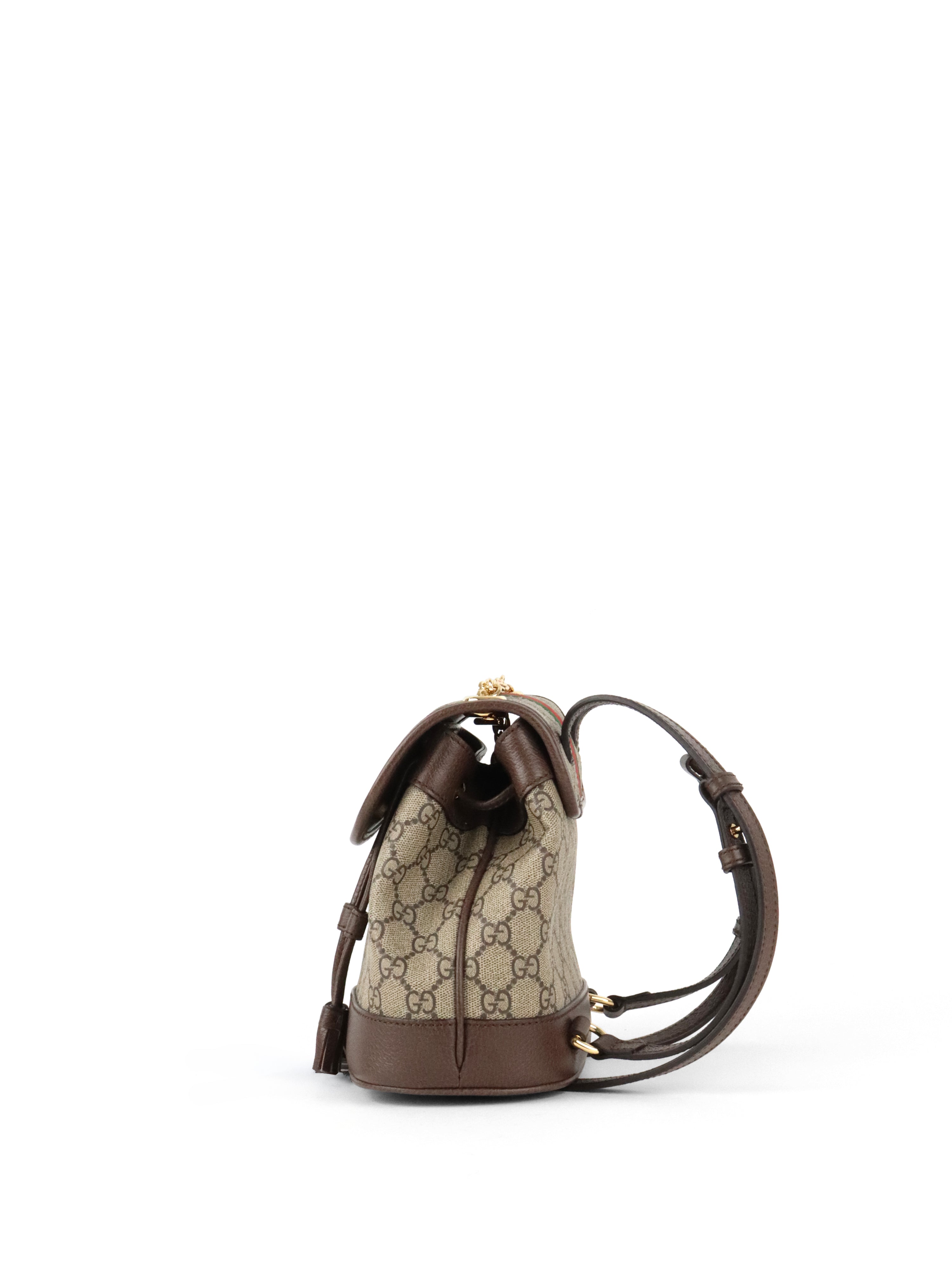 Gucci Mini Ophidia Ebony Backpack