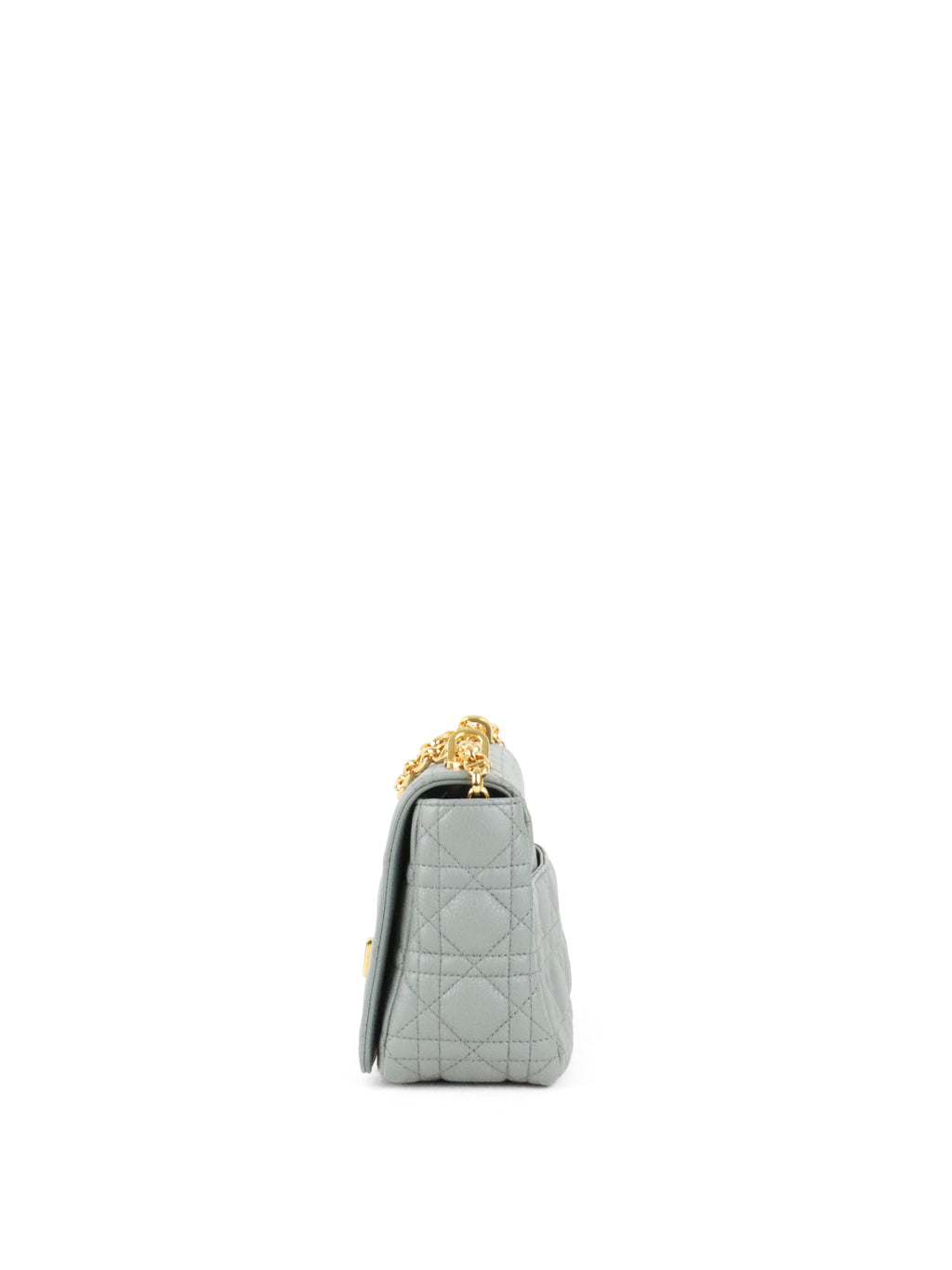 Dior Medium Stone Grey Cannage Caro Bag
