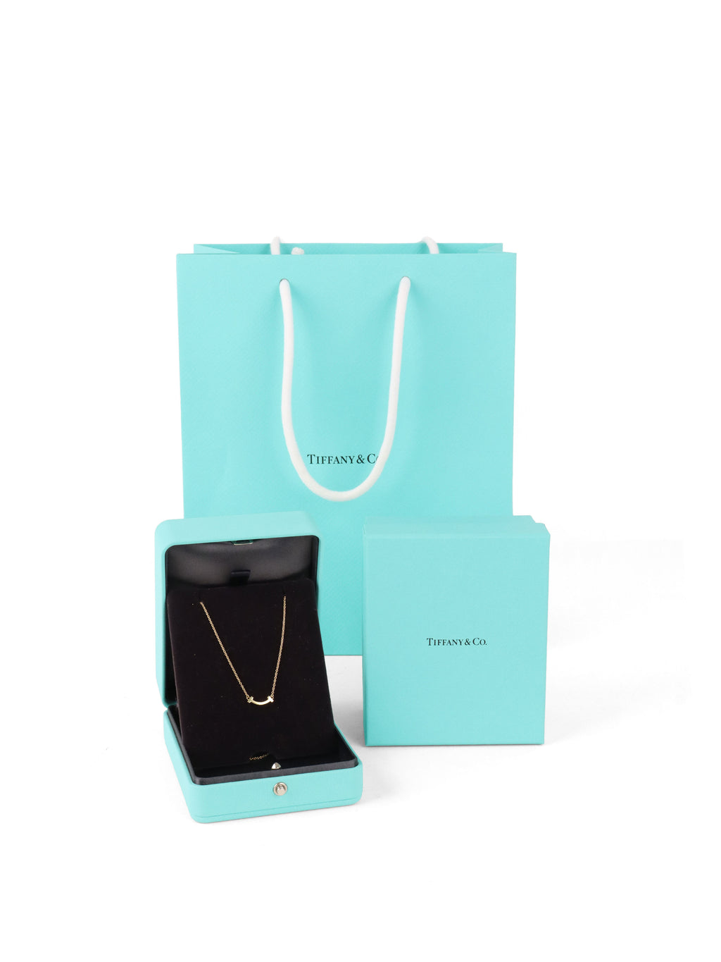 Tiffany & Co Mini Smile Pendant Yellow Gold