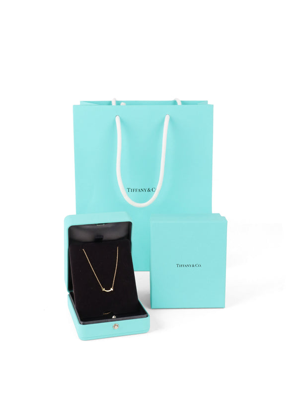 Tiffany & Co Mini Smile Pendant Yellow Gold