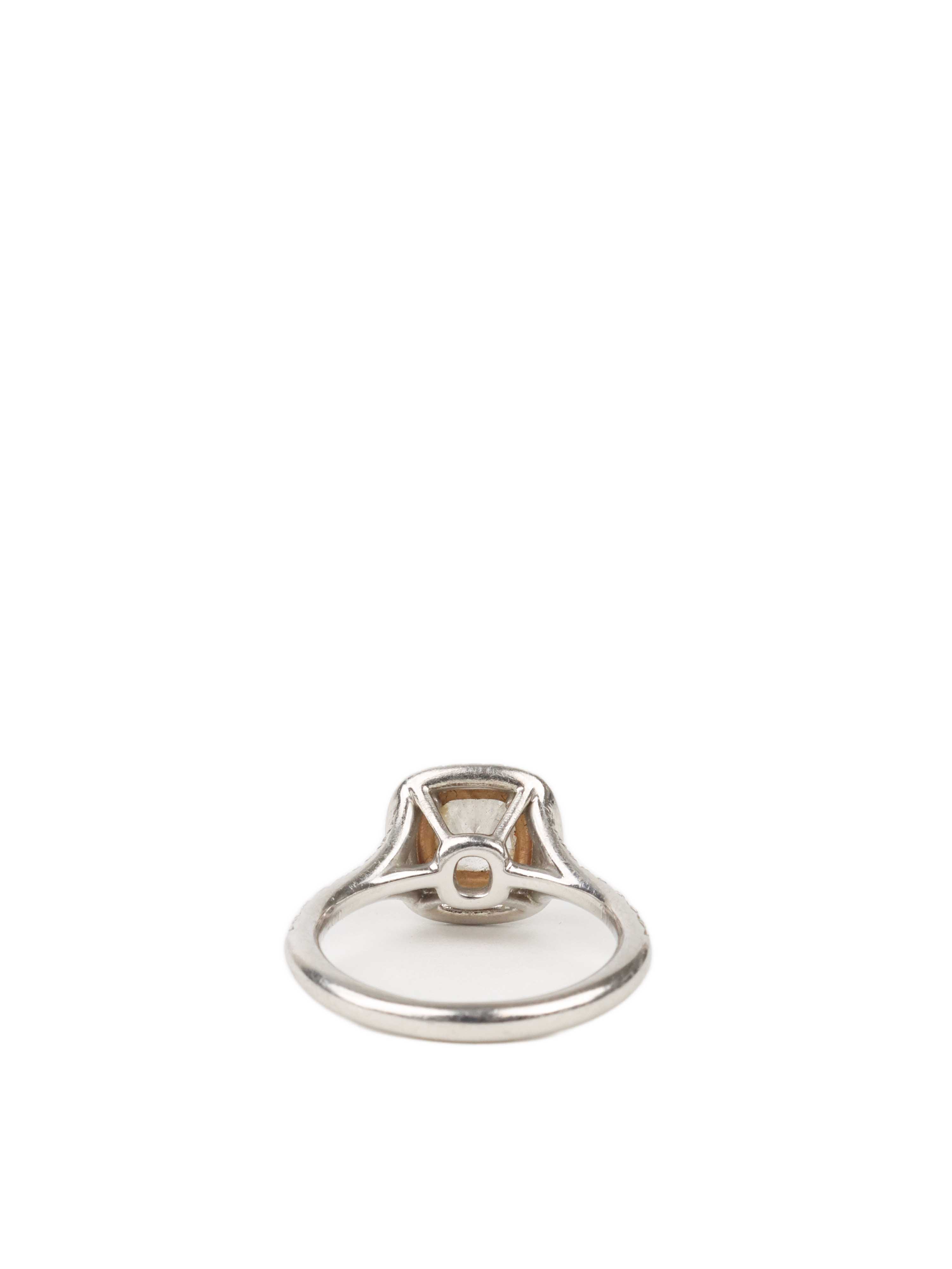 Tiffany & Co Platinum 18K Rose Gold and Diamond Soleste Double Row Border Ring.