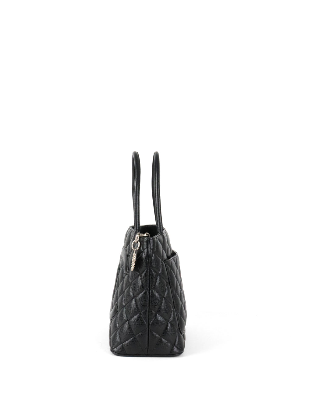 Chanel Black Caviar Vintage Medallion Tote
