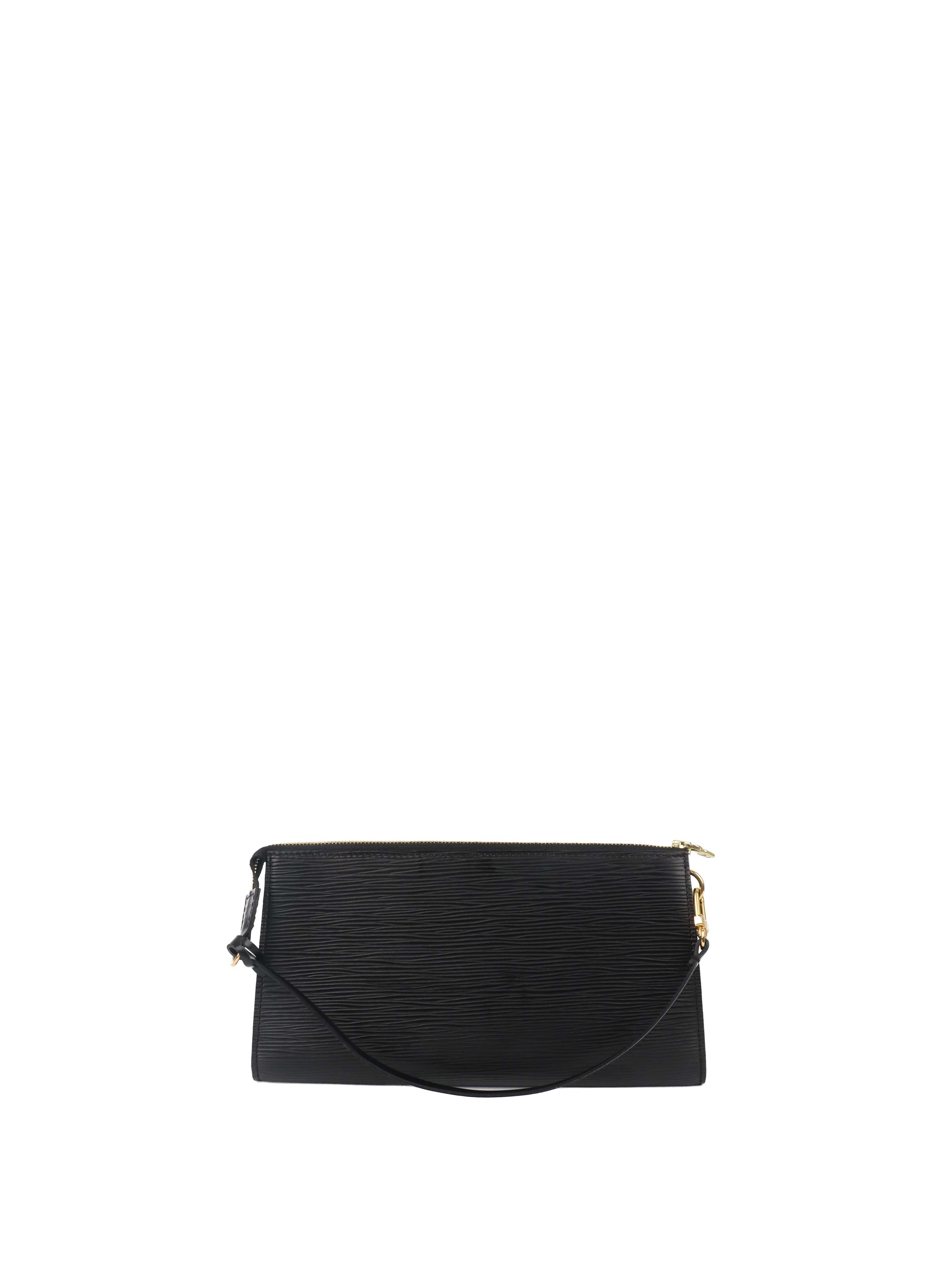 Louis Vuitton Black Epi Leather Pochette Accessoires.