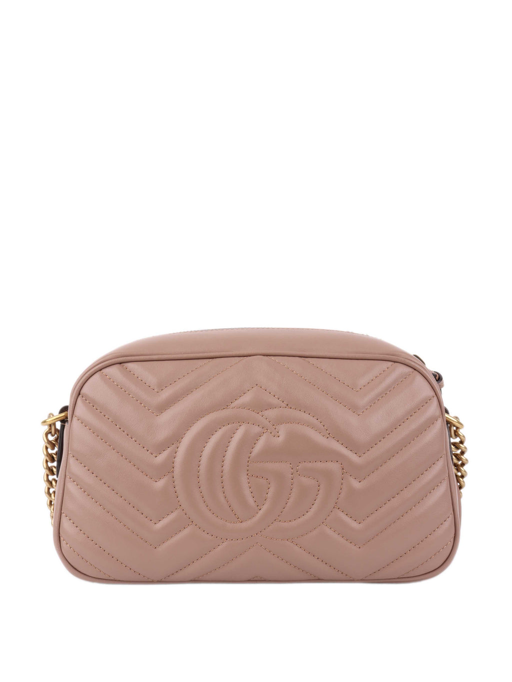 Gucci Small Beige Marmont Shoulder Bag.