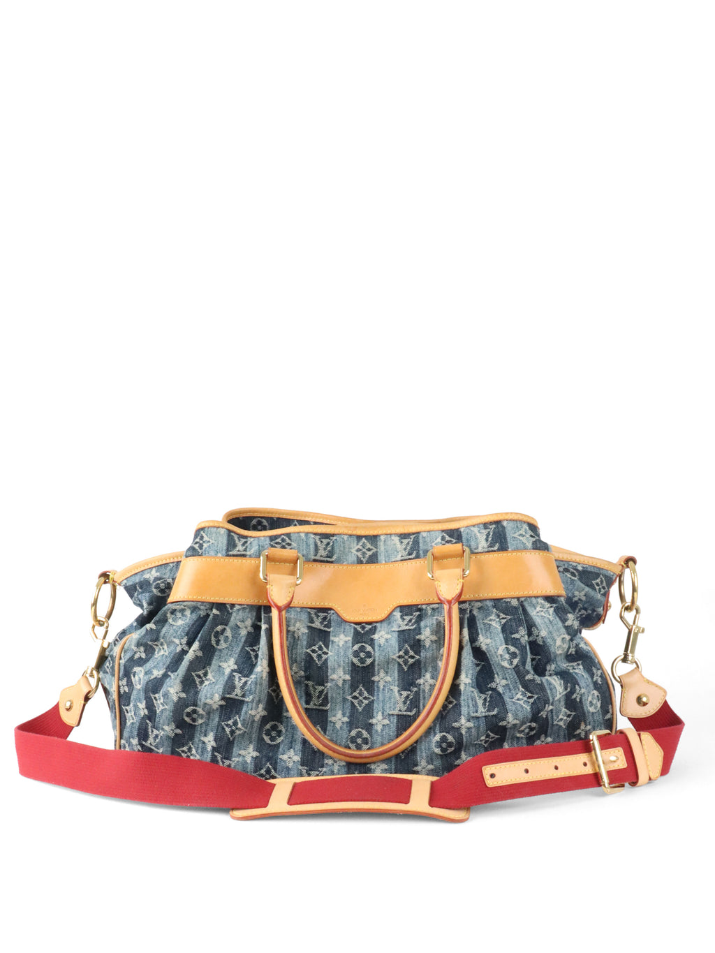 Louis Vuitton Vintage Cabas Raye 2006 Tote Bag.