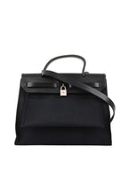 Hermes Vintage Black Herbag Stamp H 2004.