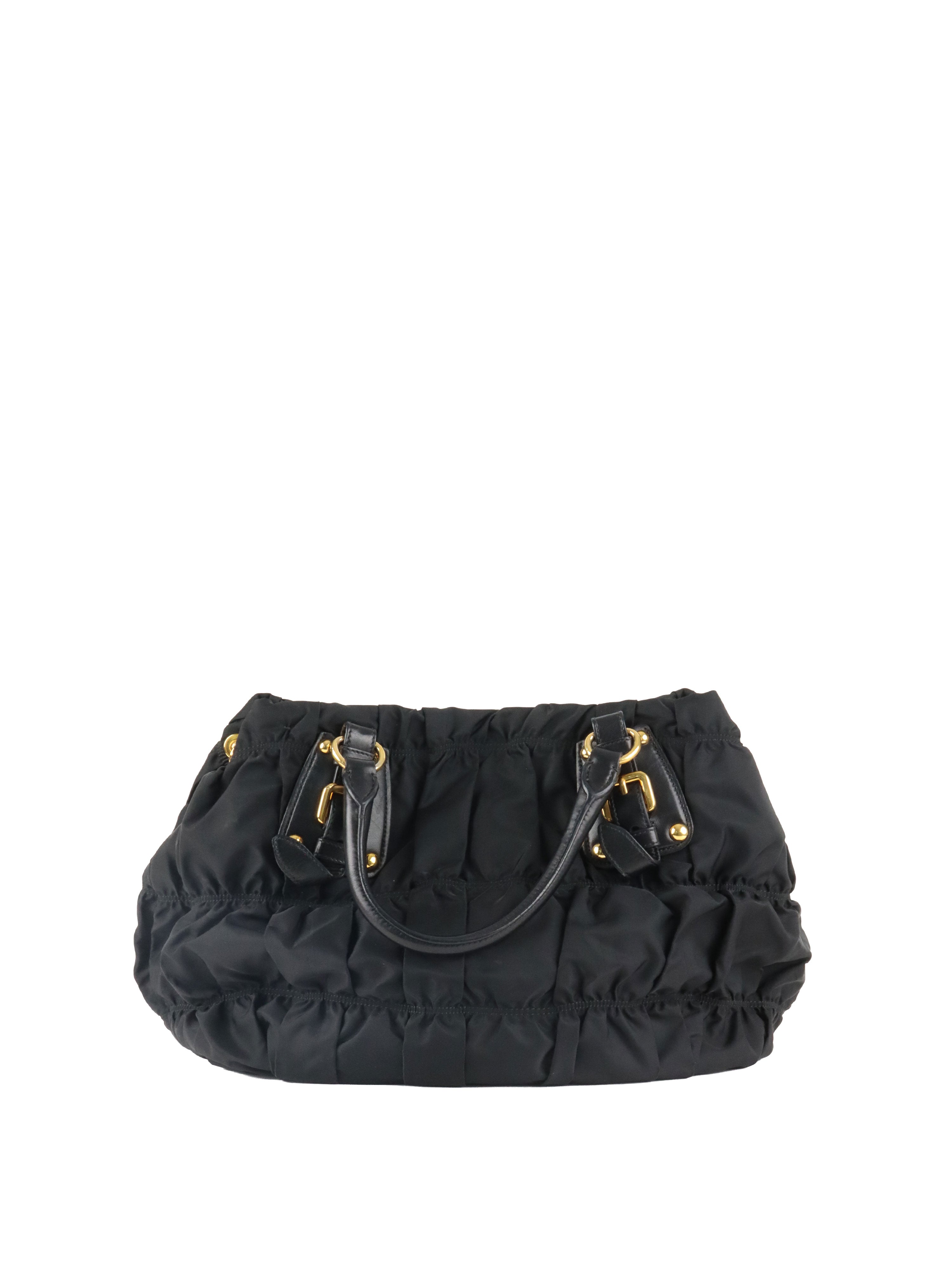 Prada Black Tessuto Gaufre Nylon Bag