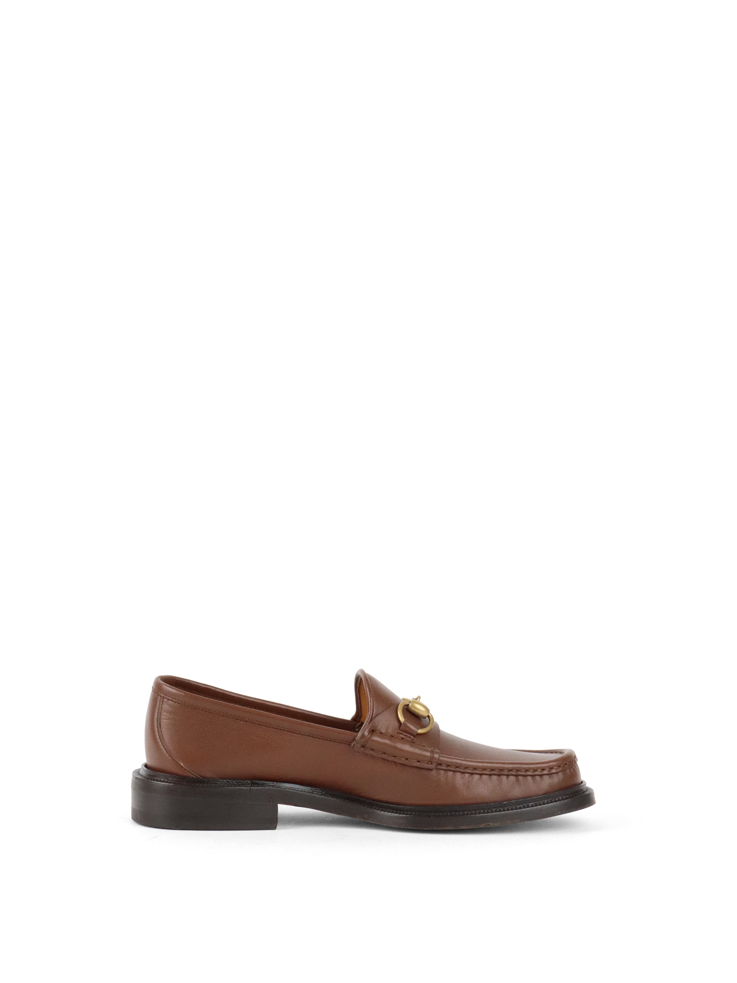 Gucci Men's Brown Horsebit Loafer size 5