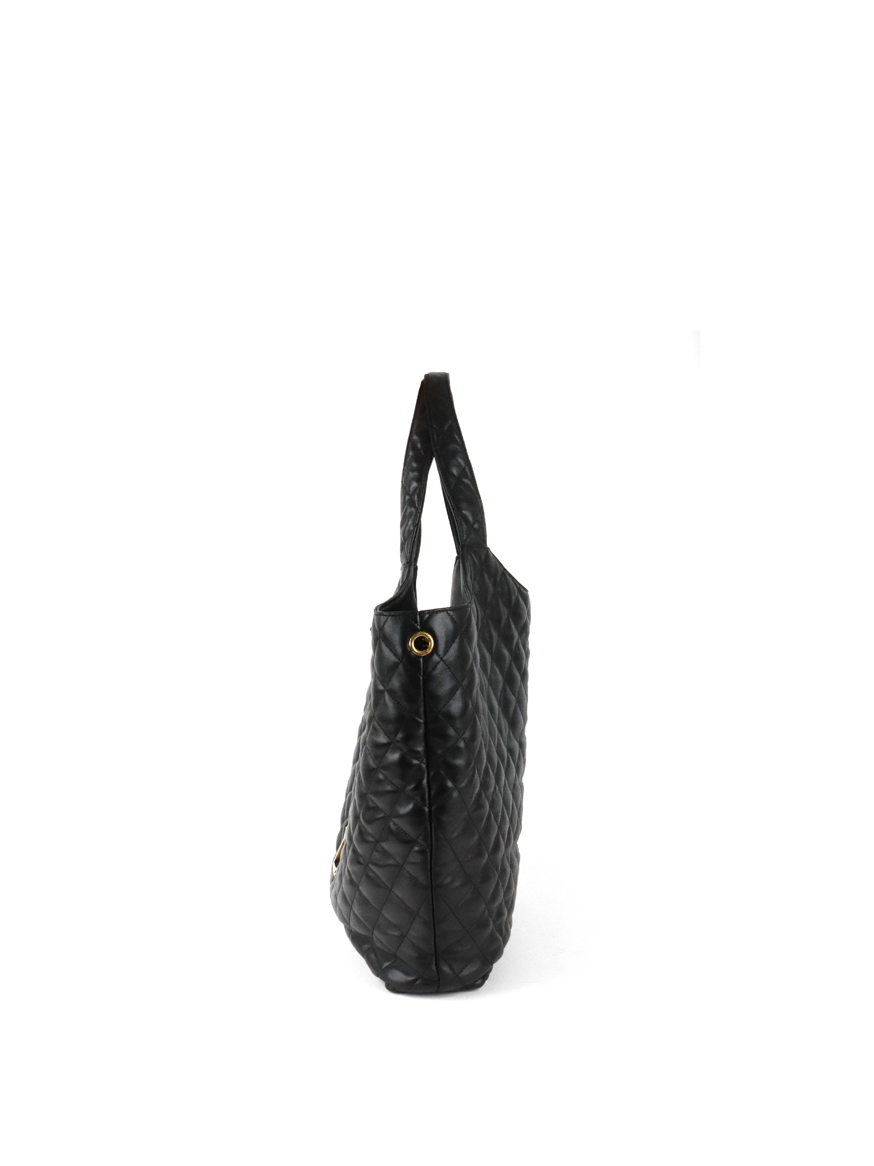 Saint Laurent Black Icare Maxi Shopping Bag