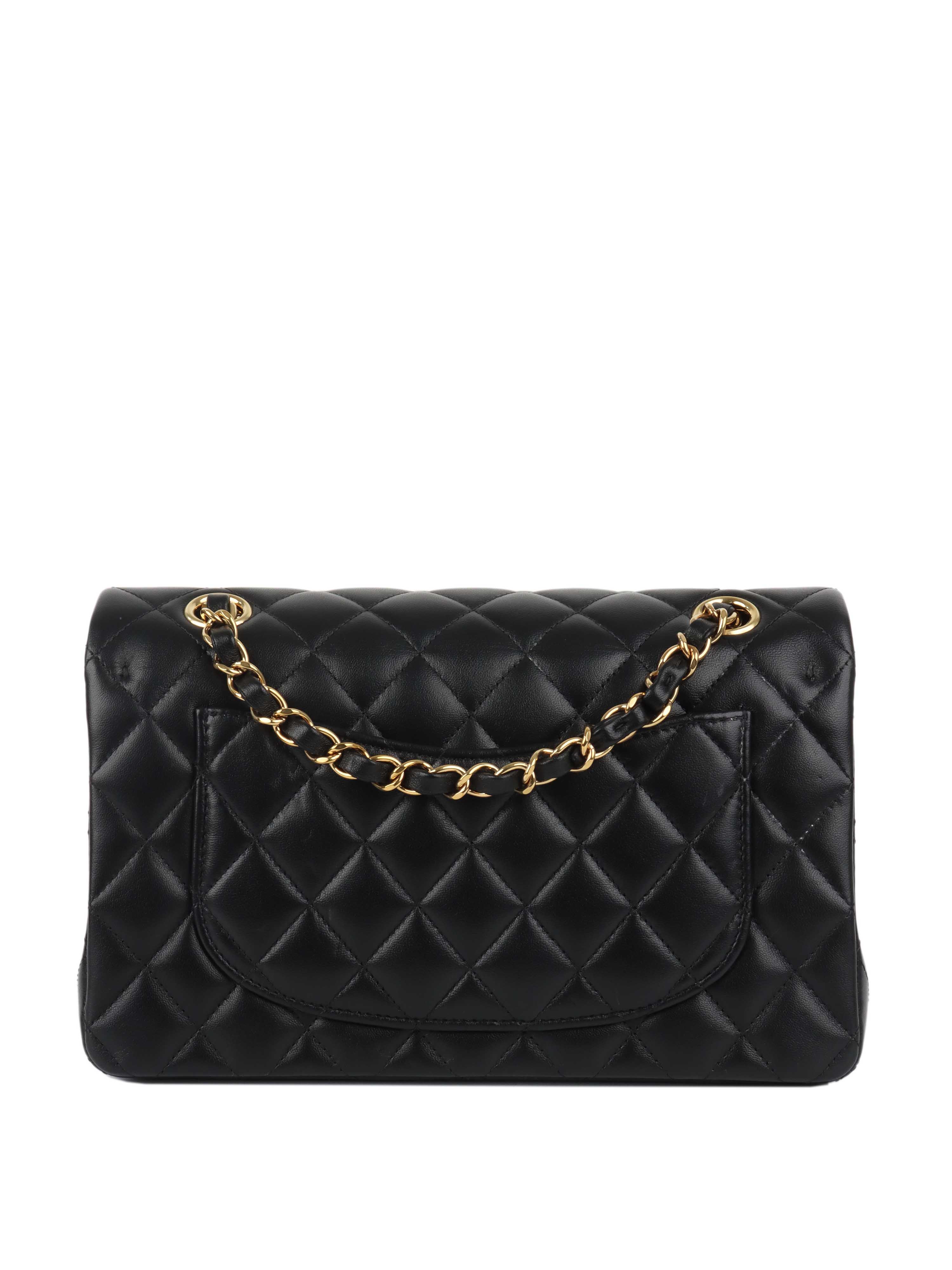 Chanel Small Black Lambskin Classic Flap.