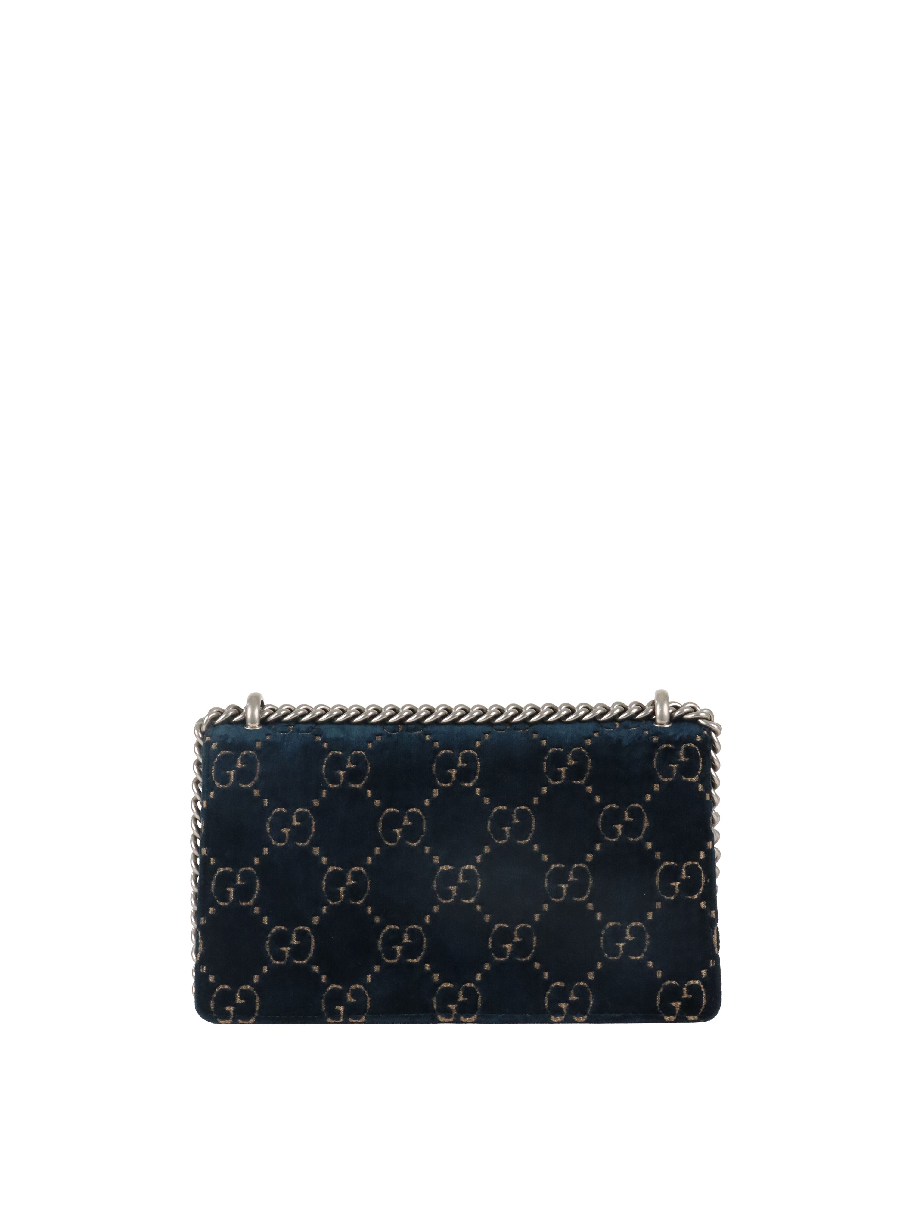 Gucci Small Blue Velvet Dionysus GG Bag