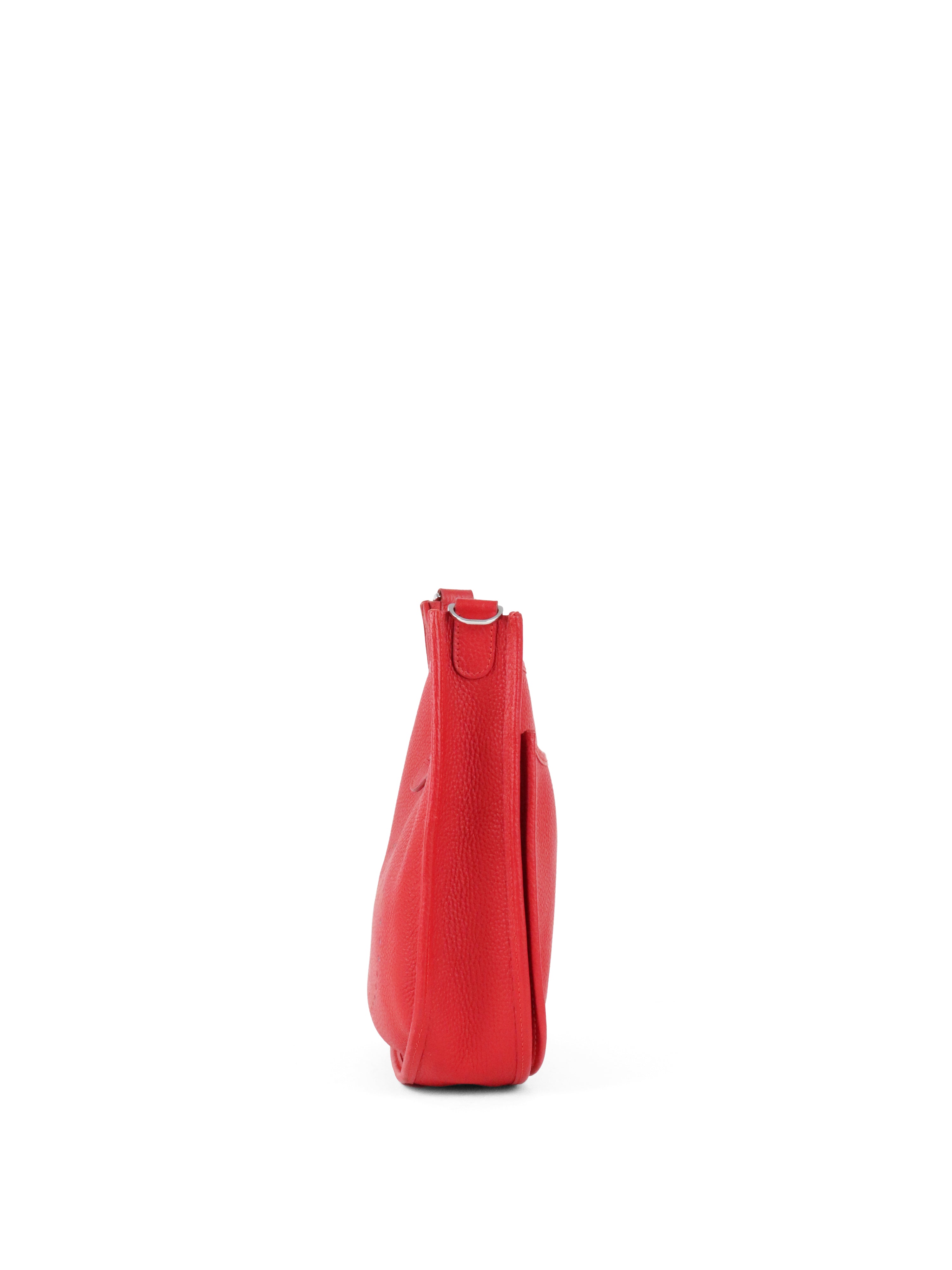 Hermes Taurillon Clemence Q5 Rouge Casaque Evelyne 29 Stamp Square J