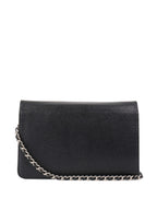 Chanel Black Caviar Wallet on Chain.
