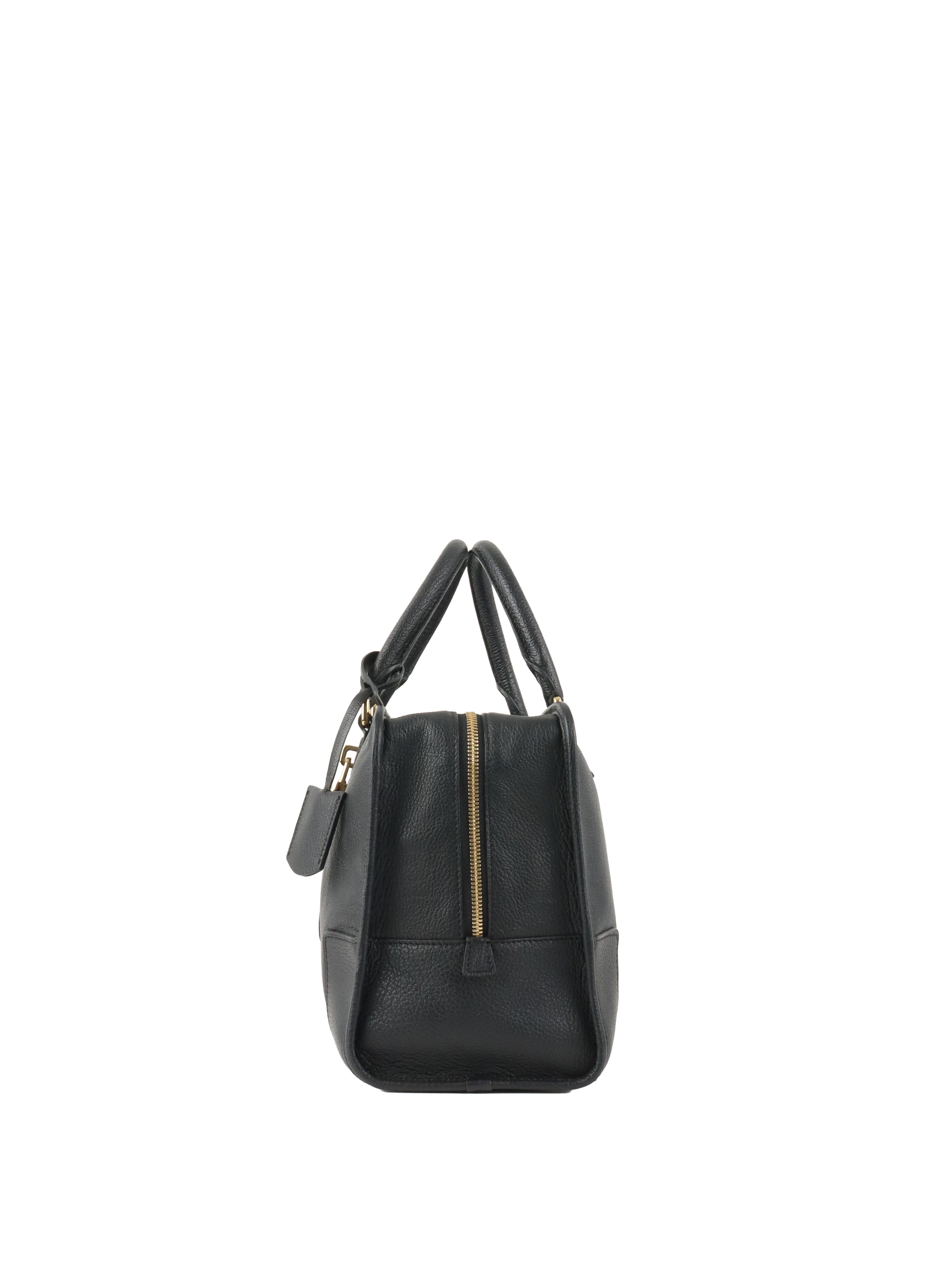 Loewe Black Amazona 36 Leather Handbag.