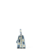 Bvlgari Blue and White Serpenti Forever Leather 2way Bag