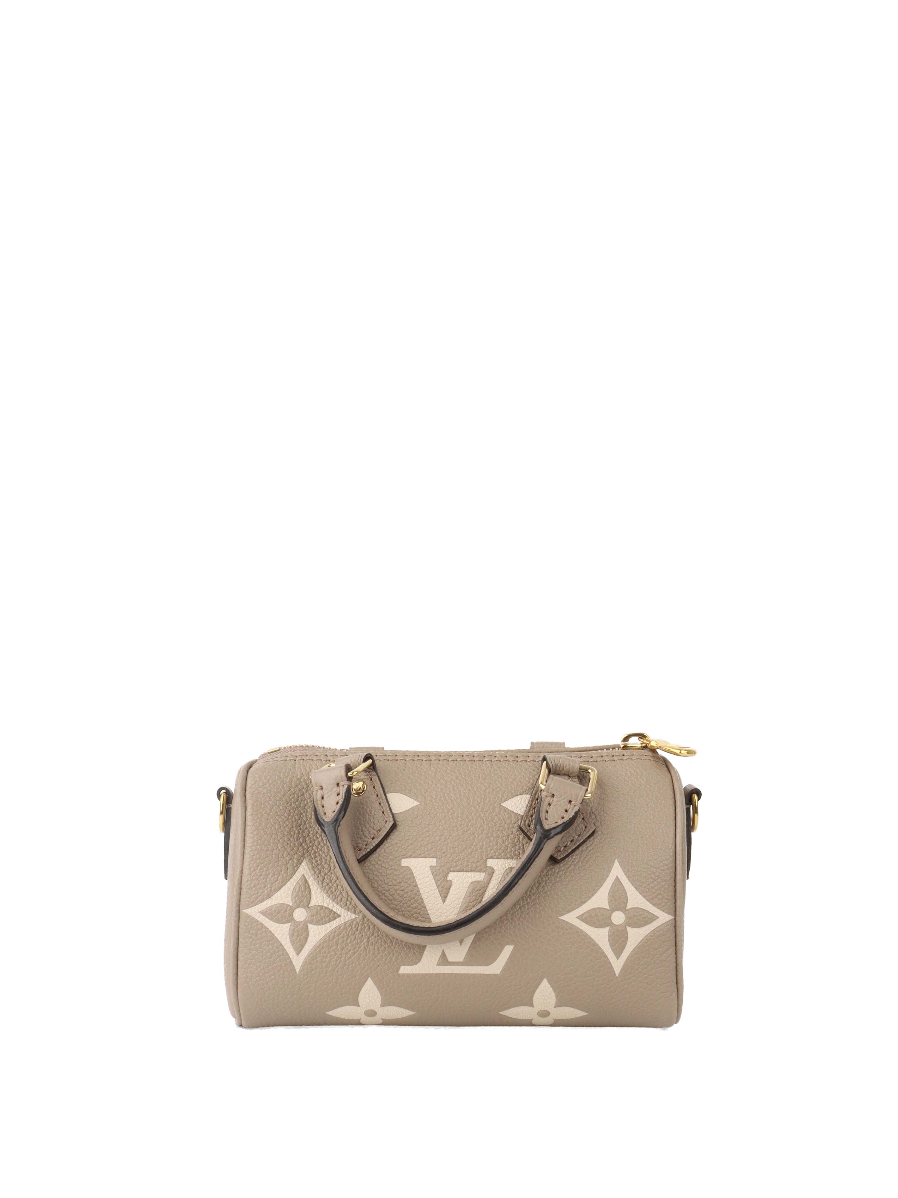 Louis Vuitton Cream Empreinte Nano Speedy Bag