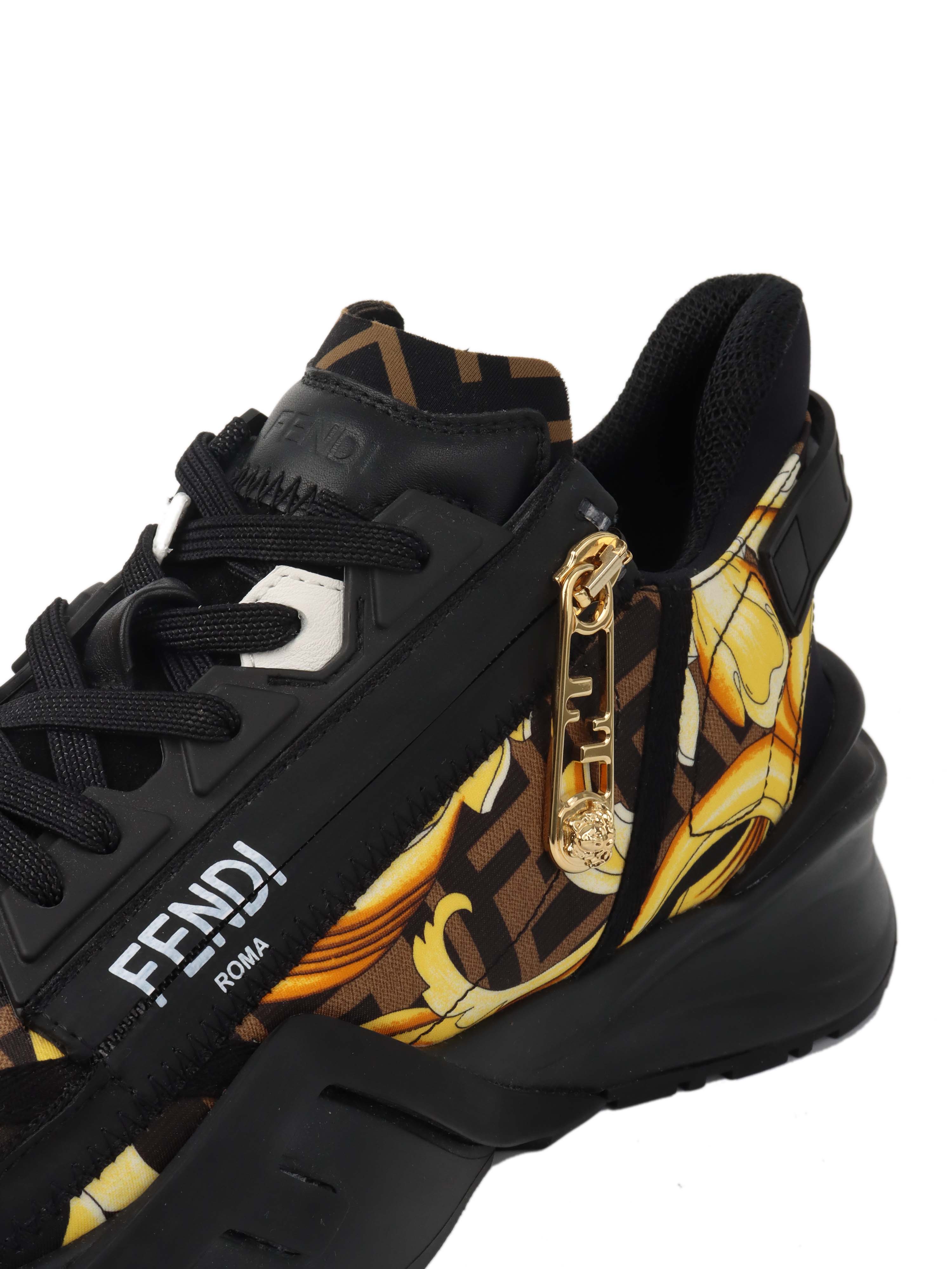 Fendi x Versace Fendance Flow Sneakers.