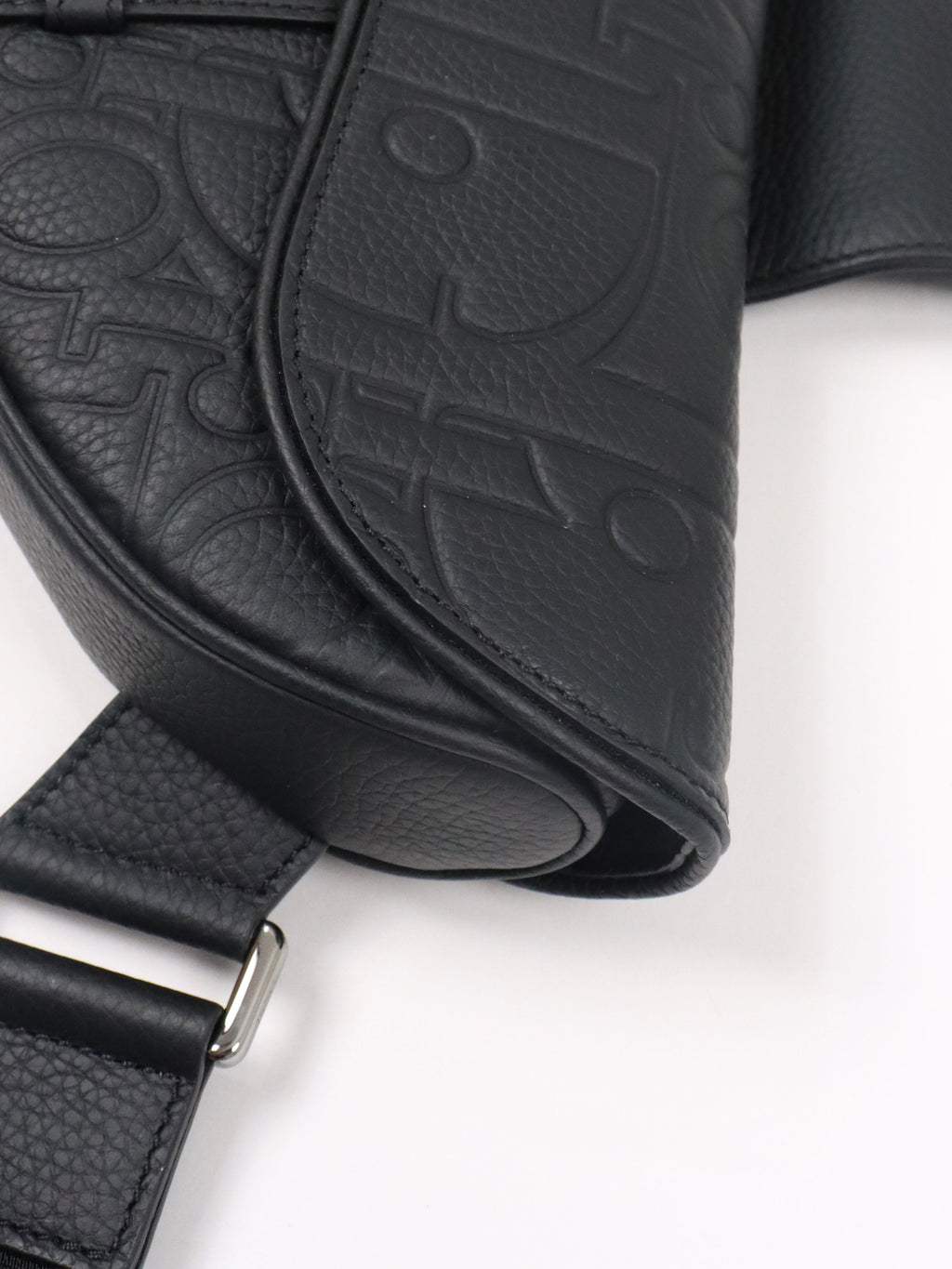 Dior Black Gravity Saddle Bag.