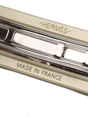 Hermes Caprice PM Hair Clip Light Gold Doré.