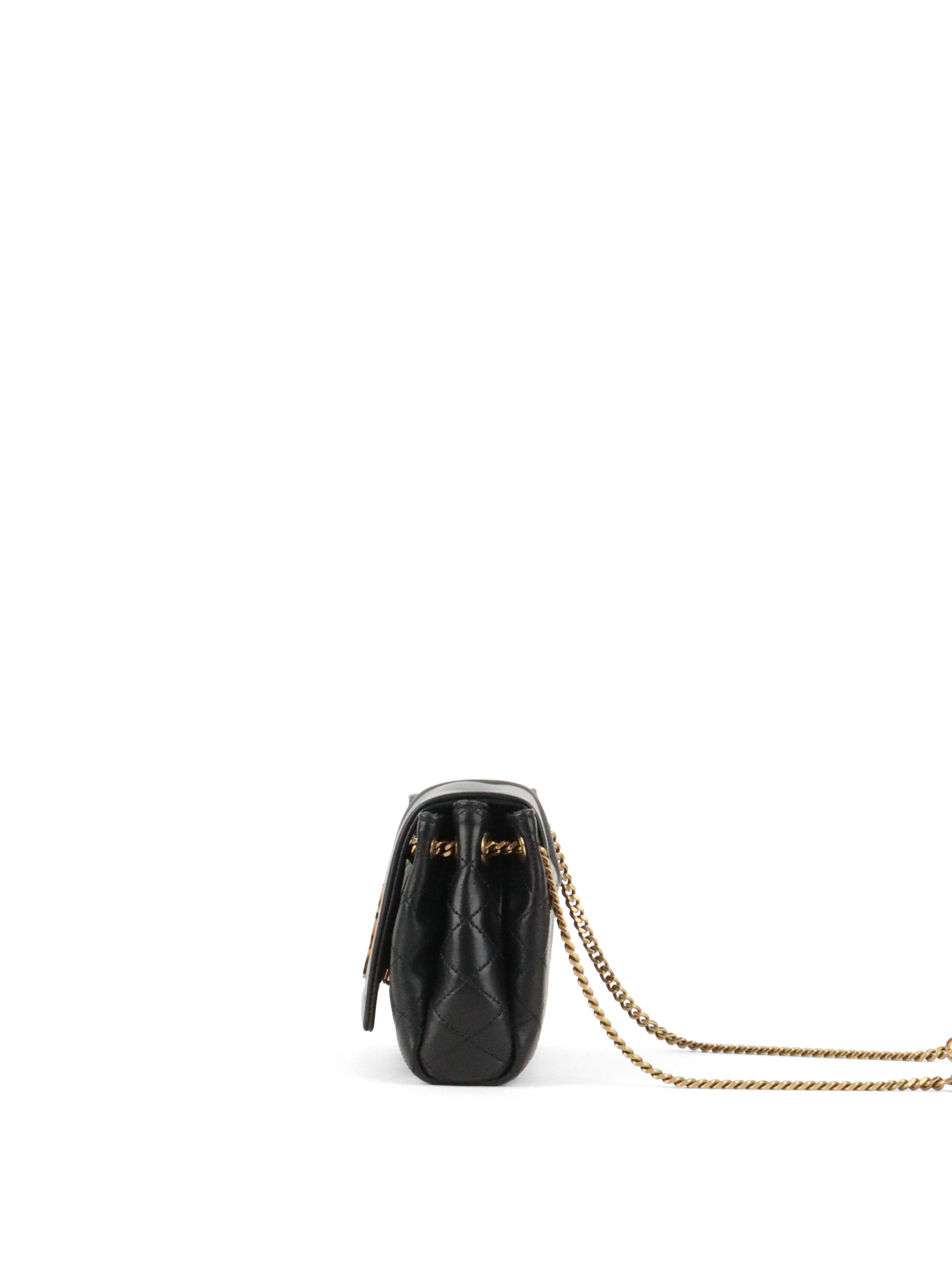 Saint Laurent Black Mini Nolita Shoulder Bag