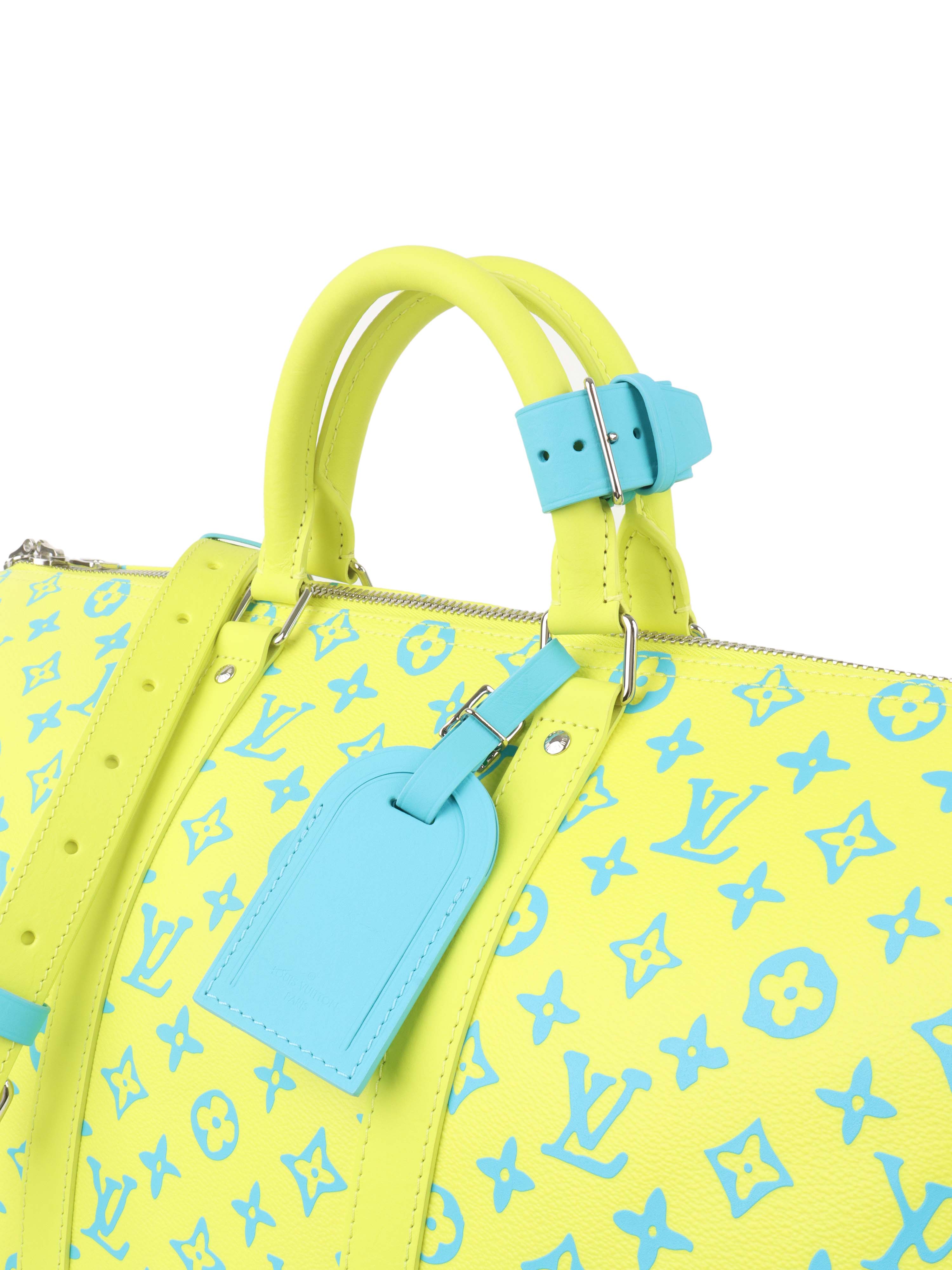 Louis Vuitton Limited Edition Monogram Neon Color Keepall 50.