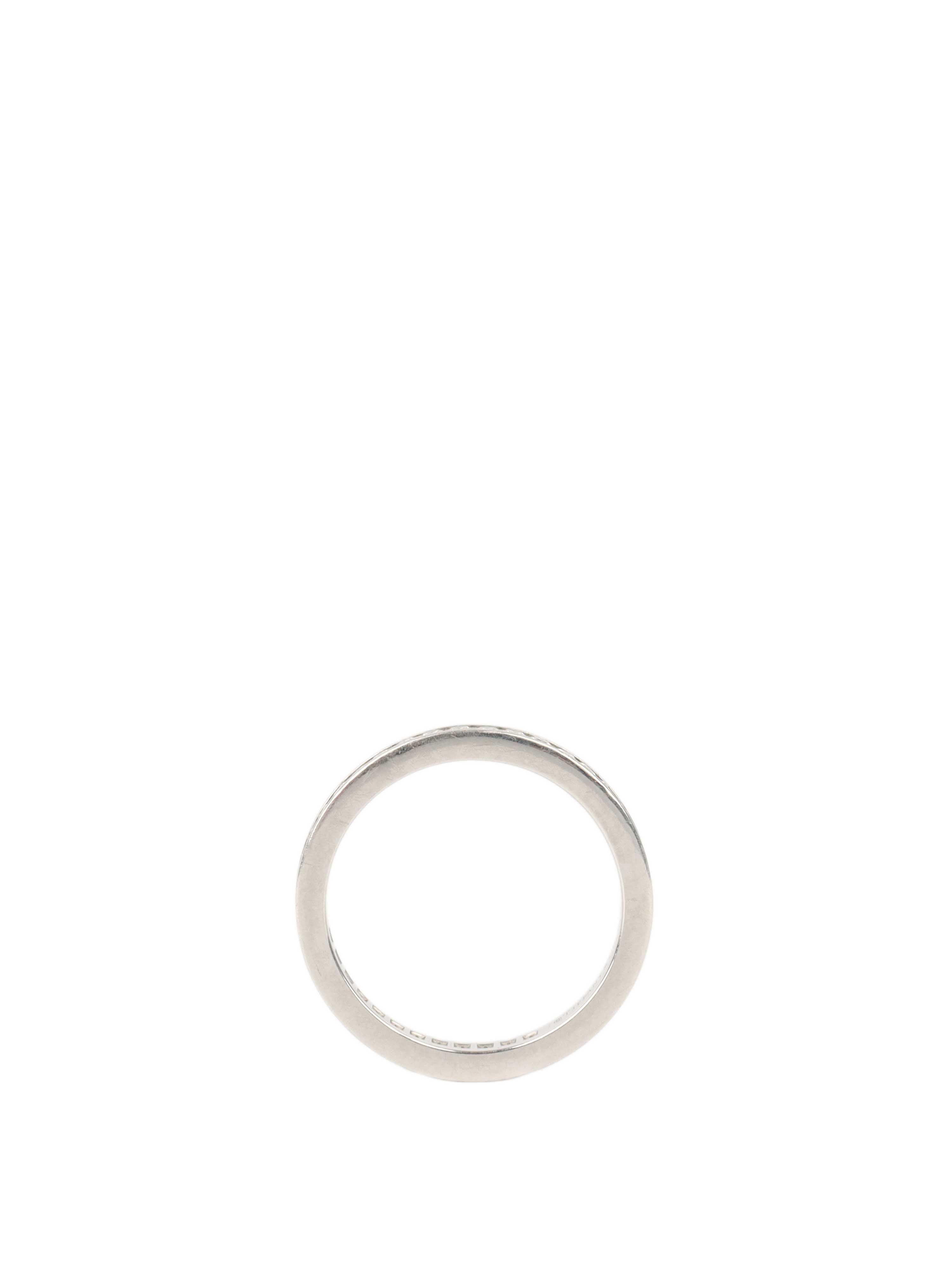 Tiffany & Co Platinum with a Full-circle of Diamonds Ring 2mm band