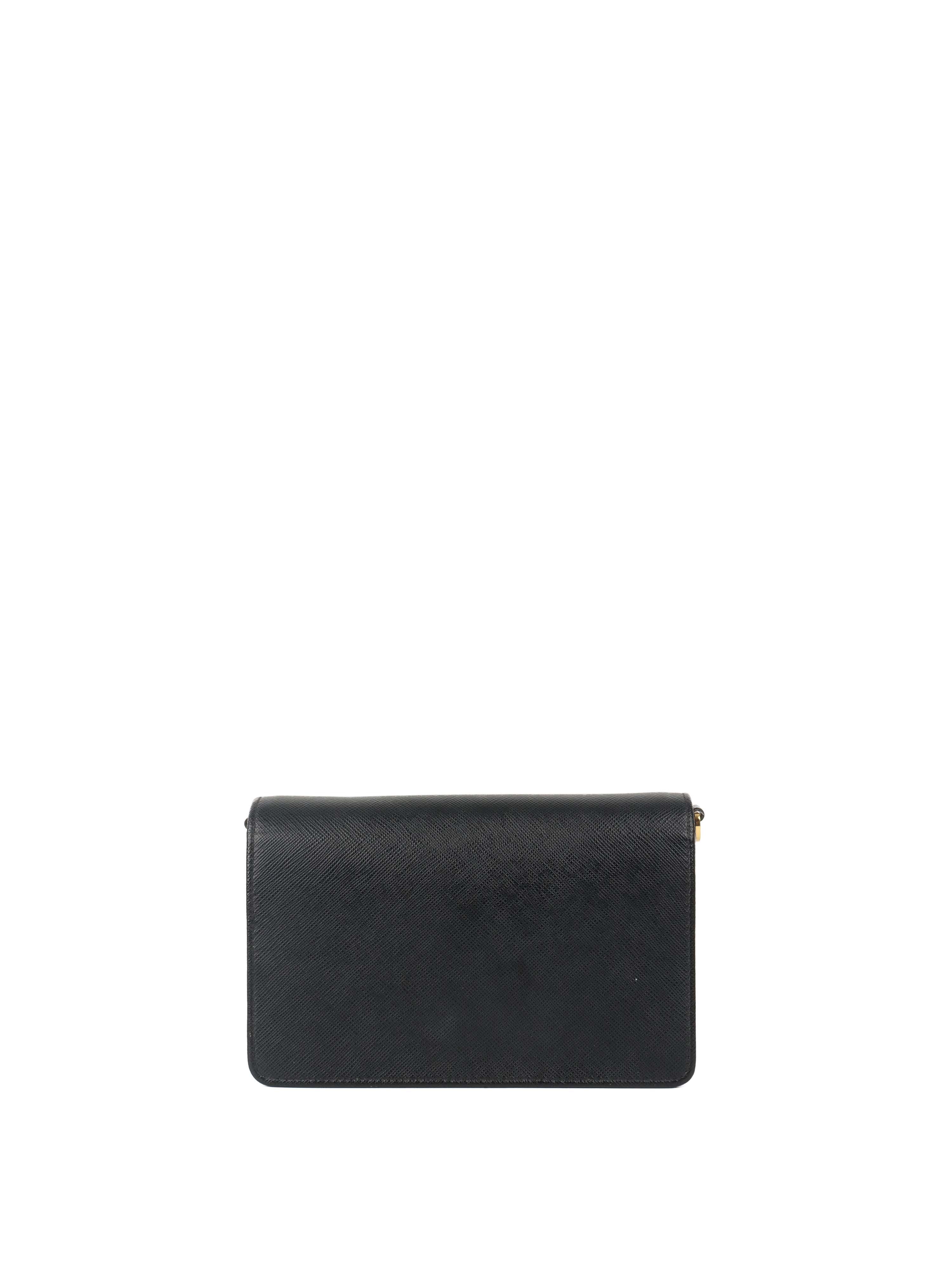 Prada Black Mini Saffiano Leather bag