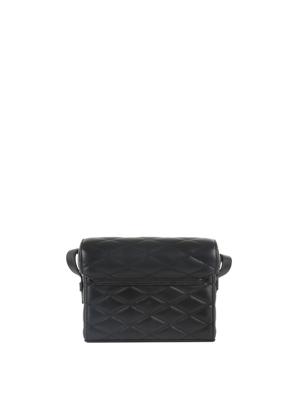Saint Laurent  Black Quilted Lambskin June Box Shoulder Bag.