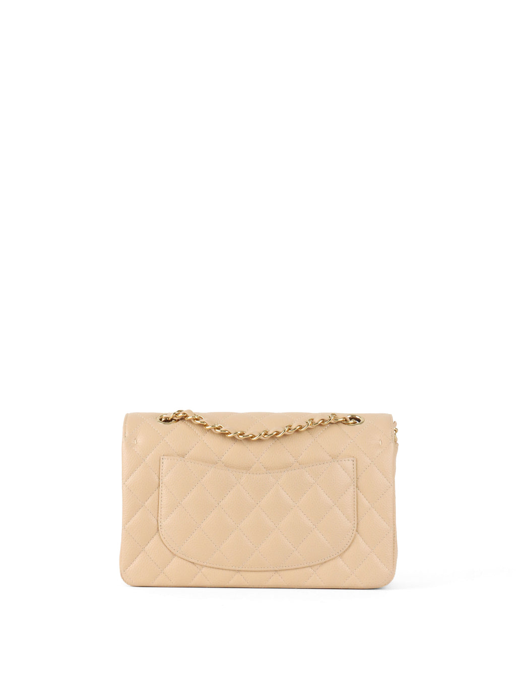 Chanel Small Beige Caviar Classic Flap