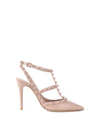 Valentino Poudre Rockstud Ankle Strap Pump 100 Mm