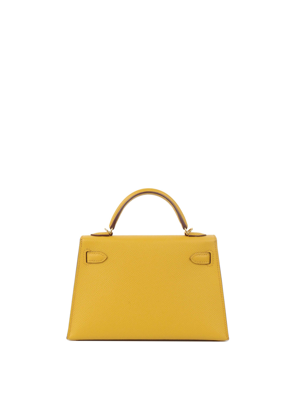 Hermes 9D Jaune Amber Mini Kelly II Epsom GHW