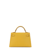 Hermes 9D Jaune Amber Mini Kelly II Epsom GHW