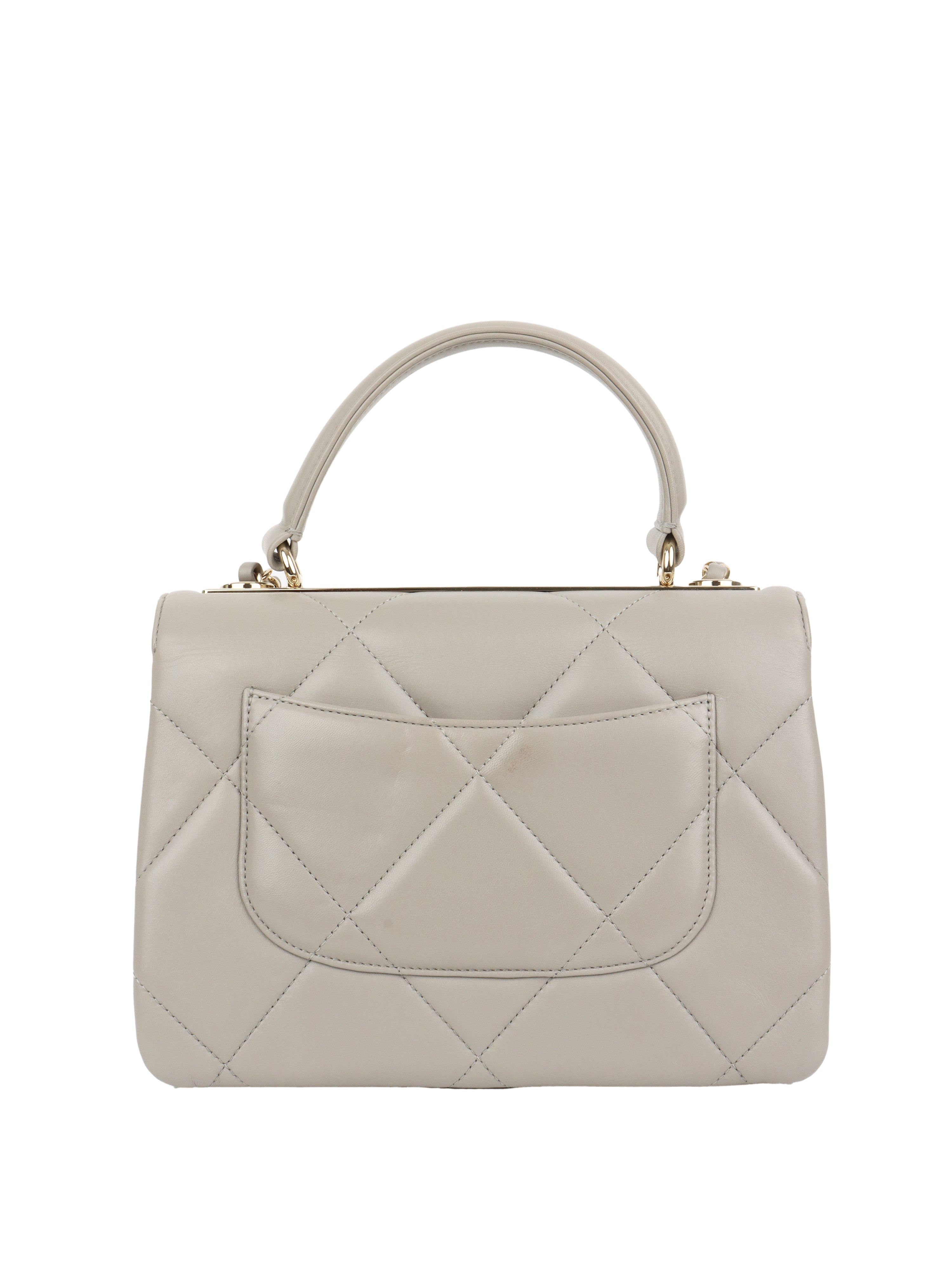 Chanel Pale Grey Trendy Bag.