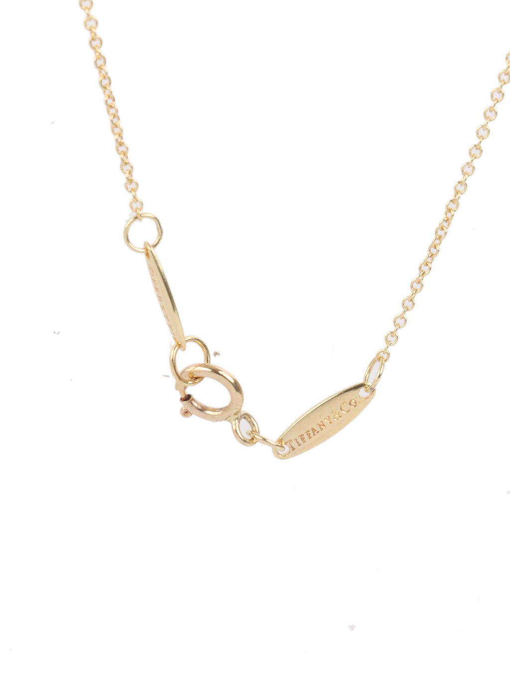 Tiffany & Co Gold Open Heart Necklace 7mm.