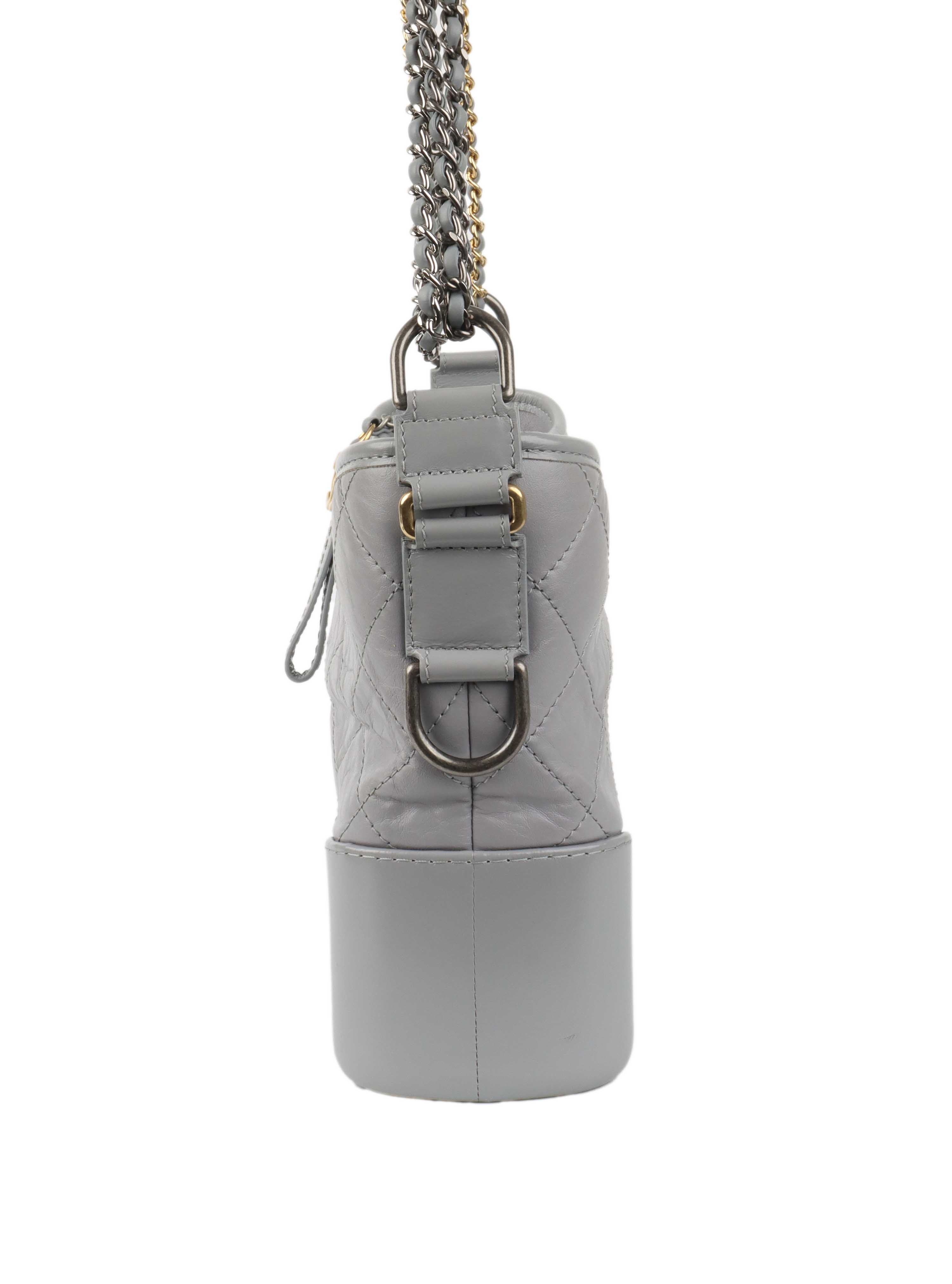 Chanel Medium Light Grey Gabrielle Bag.