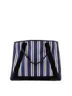 Balenciaga Blue and White Shopping Tote.