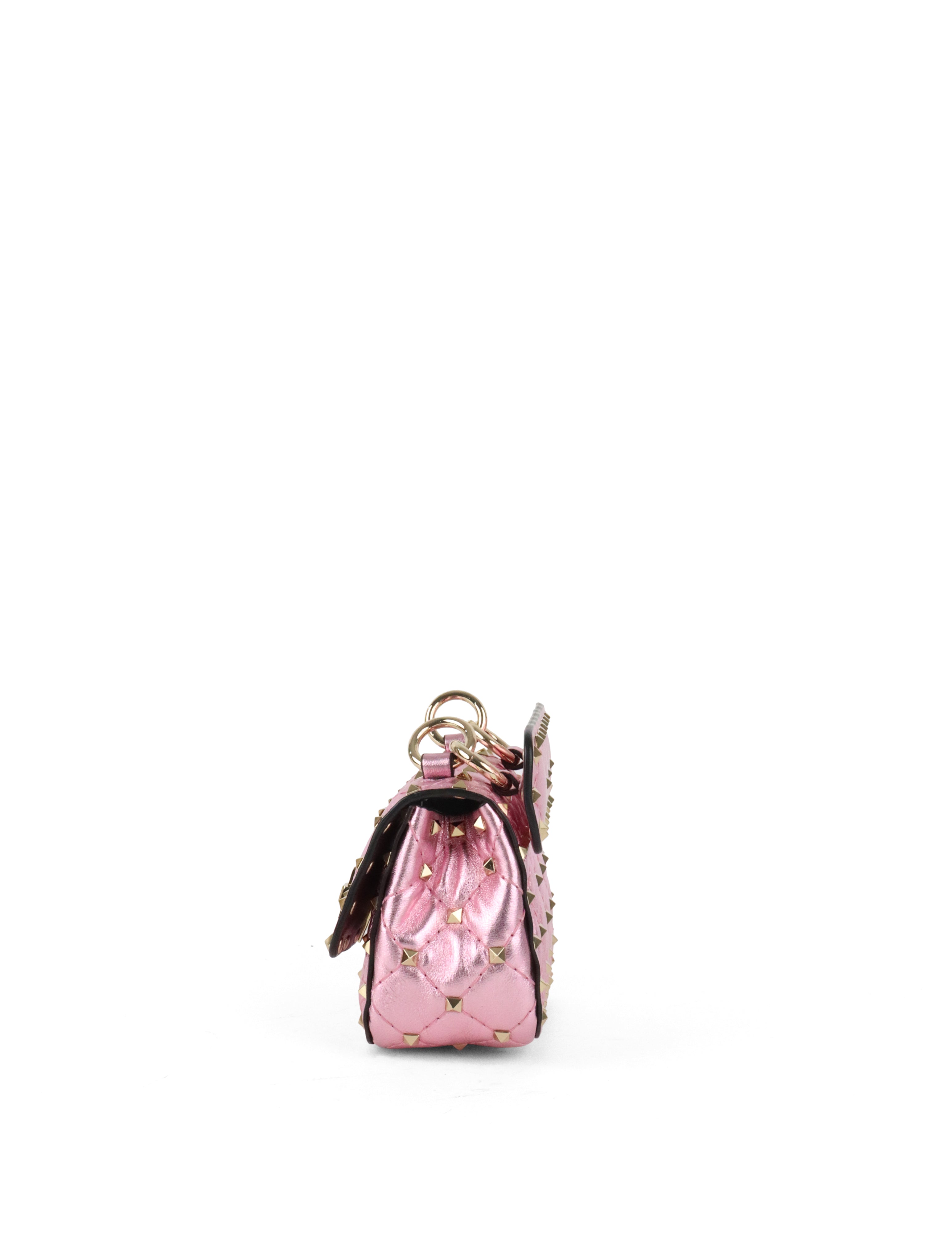 Valentino Electric Pink  Rockstuds Spike Micro Bag