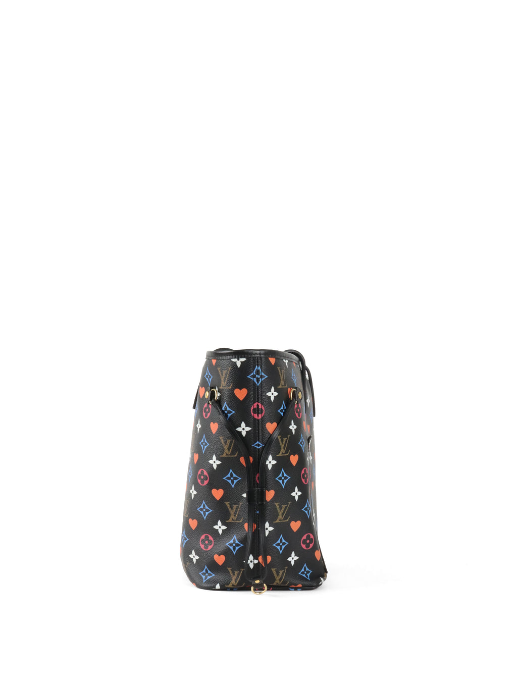 Louis Vuitton Black Multicolour Game On Neverfull MM Tote Bag