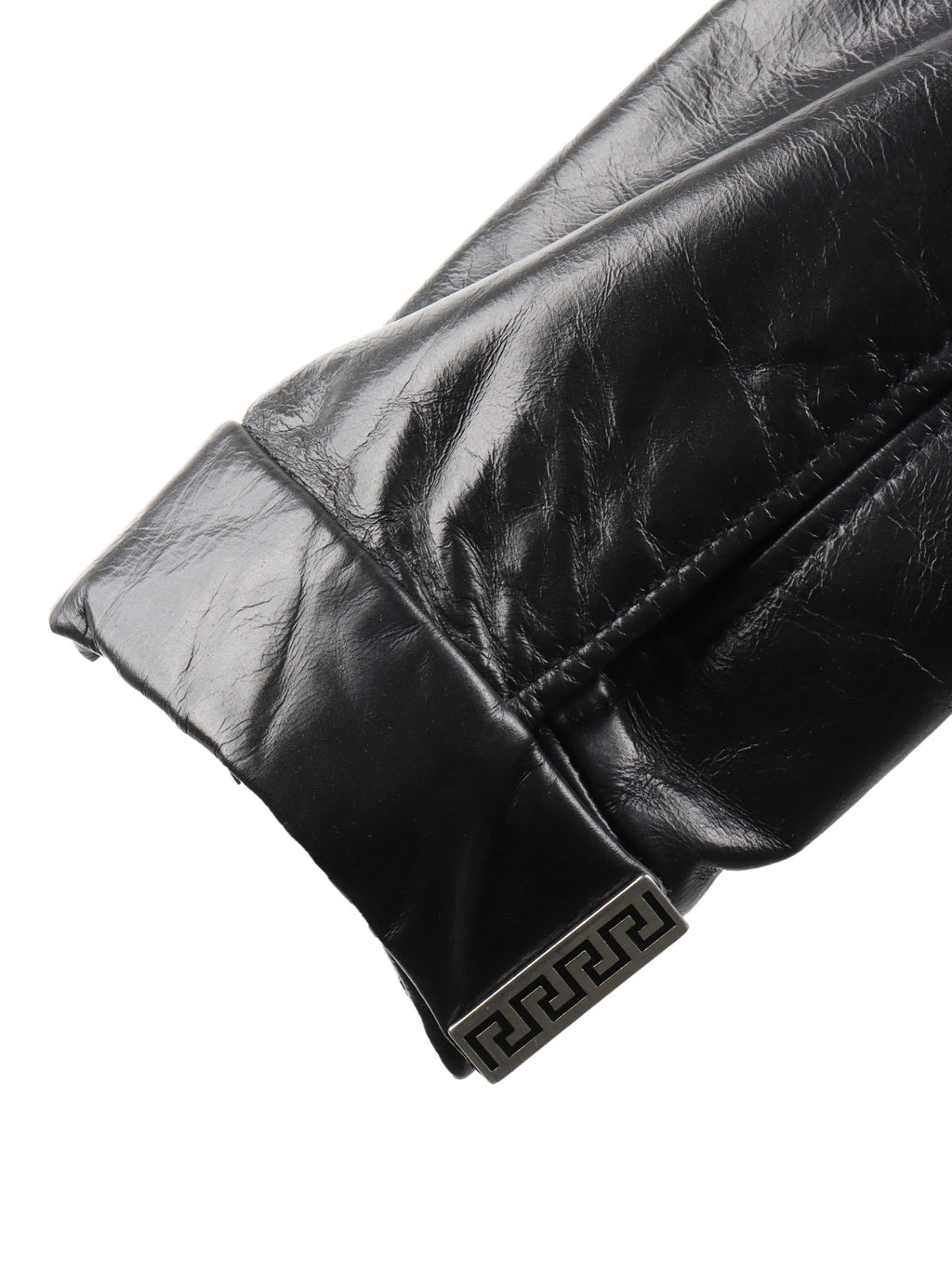Versace Black Men's Leather Jacket.