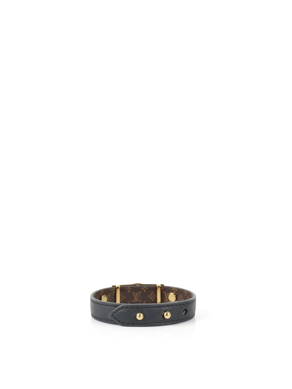 Louis Vuitton Black/Gold Dauphine Bracelet 19