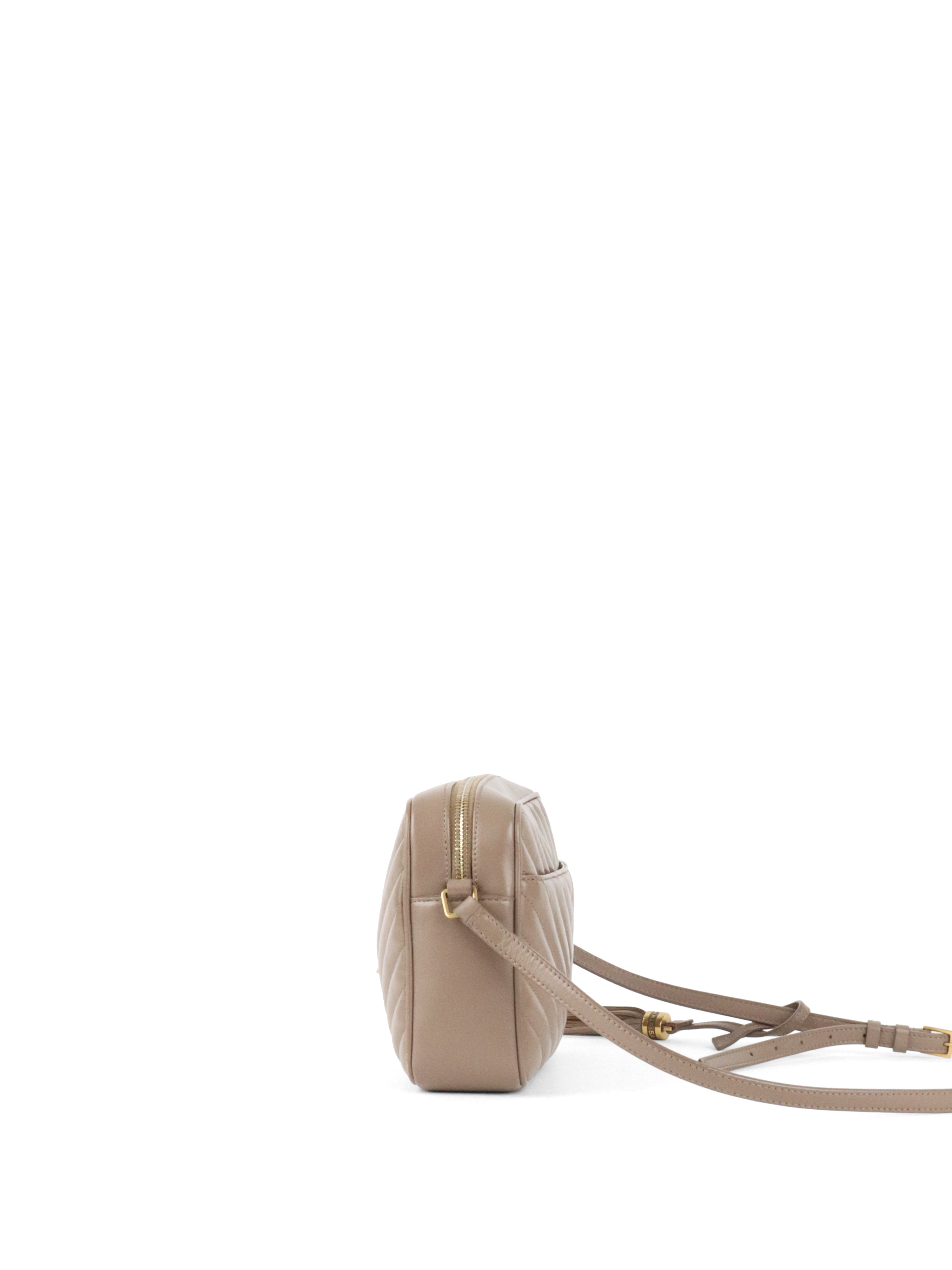 Saint Laurent Dark Beige Lou Camera Bag