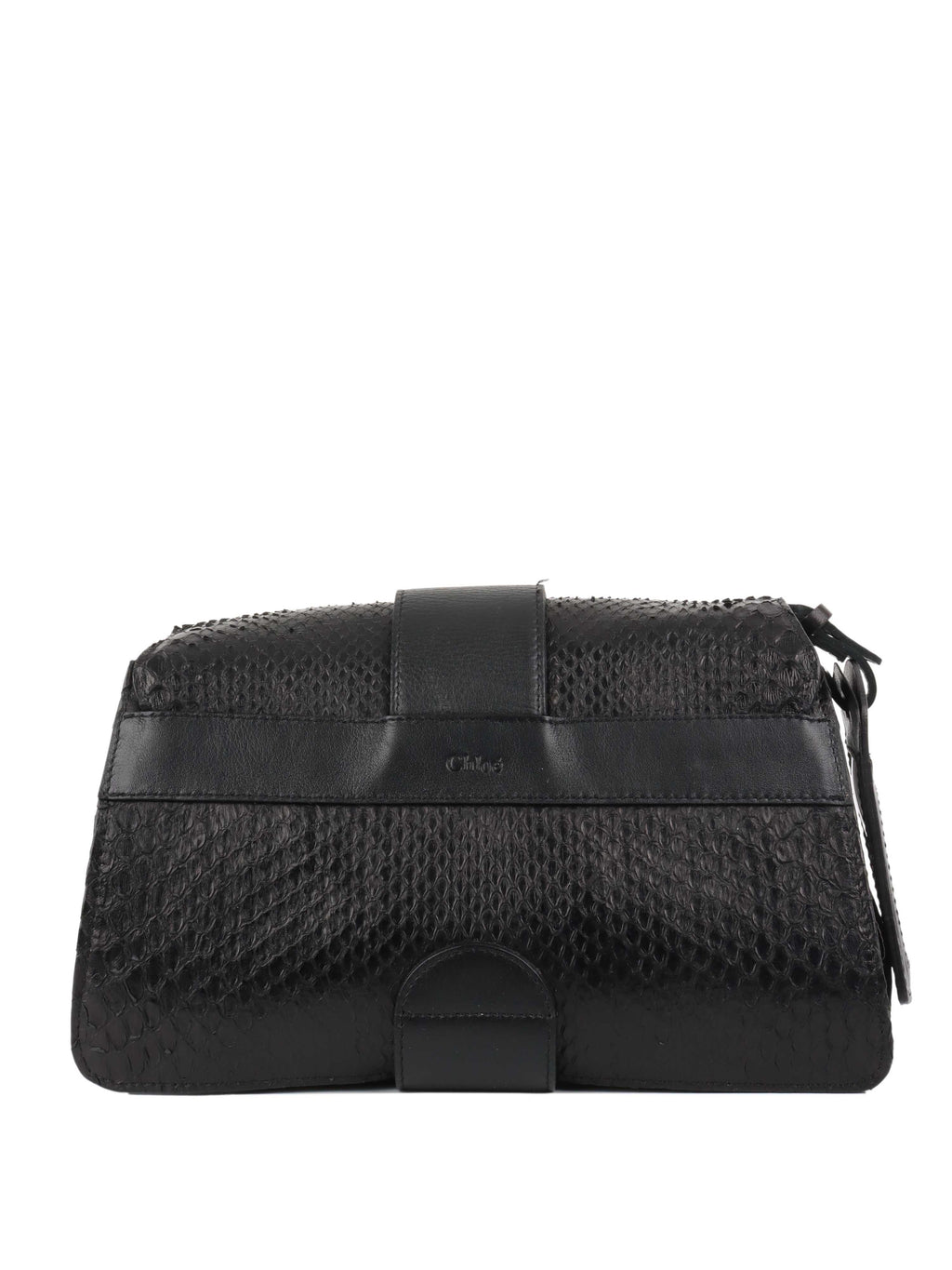 Chloe Black Python Shoulder Bag