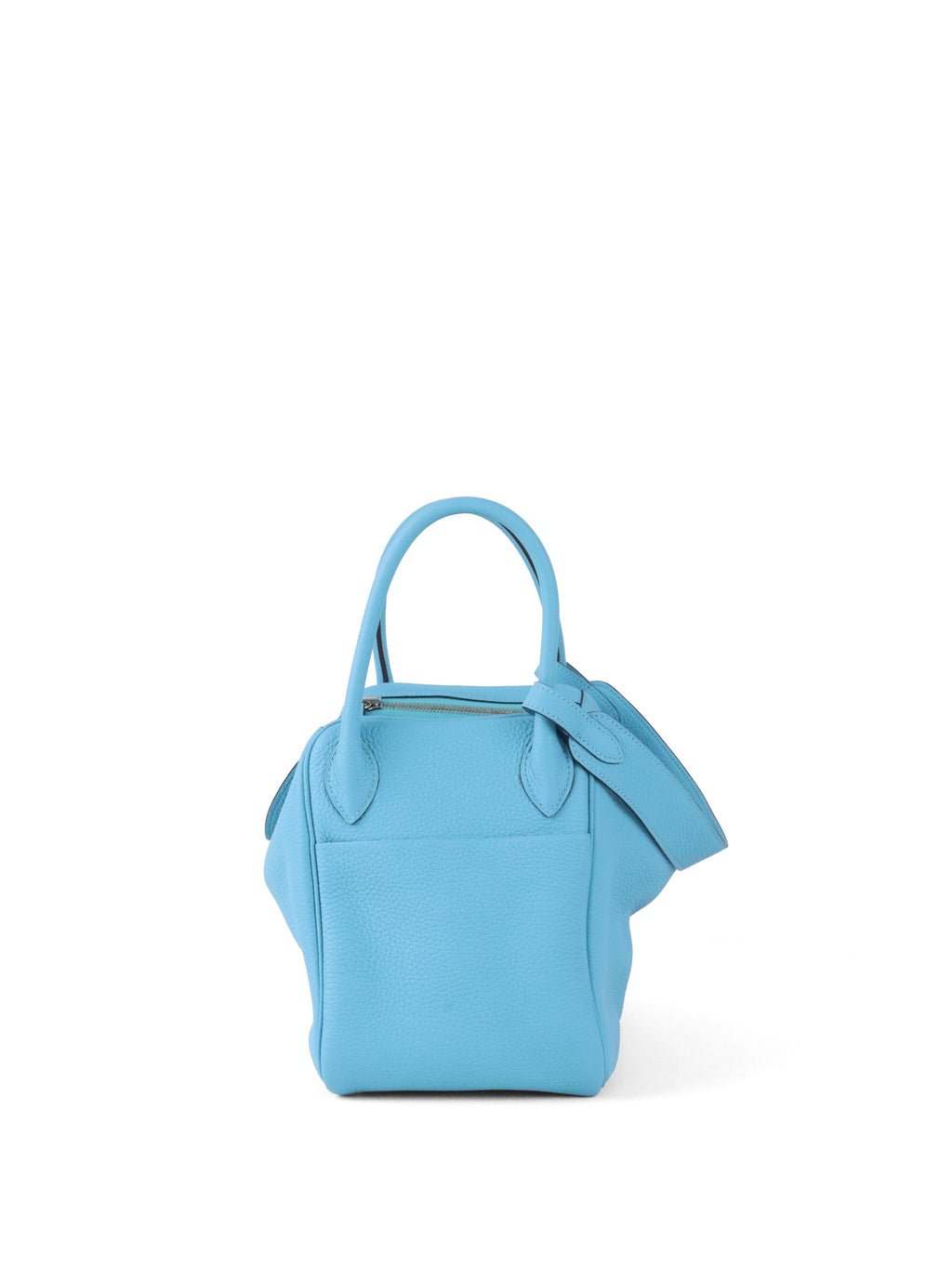 Hermes Lindy 30 P3 Bleu du Nord Clemence Leather Stamp D
