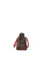 Louis Vuitton Black & Red Monogram Tuileries Bag