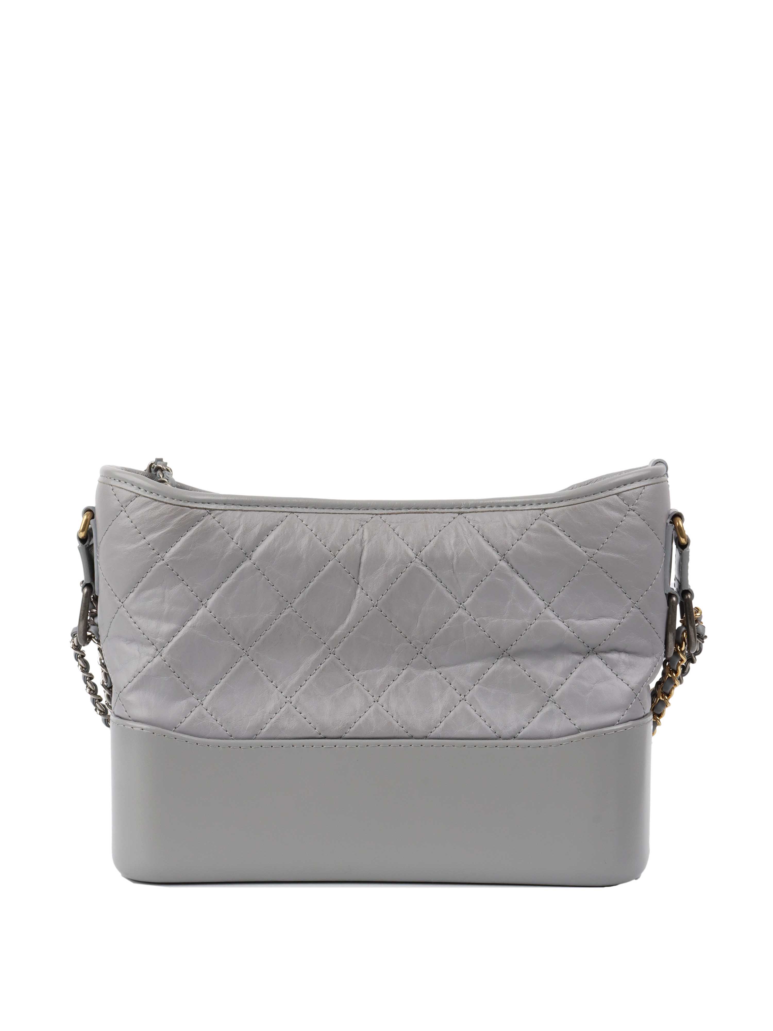 Chanel Medium Light Grey Gabrielle Bag.