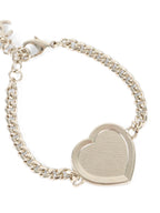 Chanel Black & Gold Crystals CC Heart Charm Bracelet