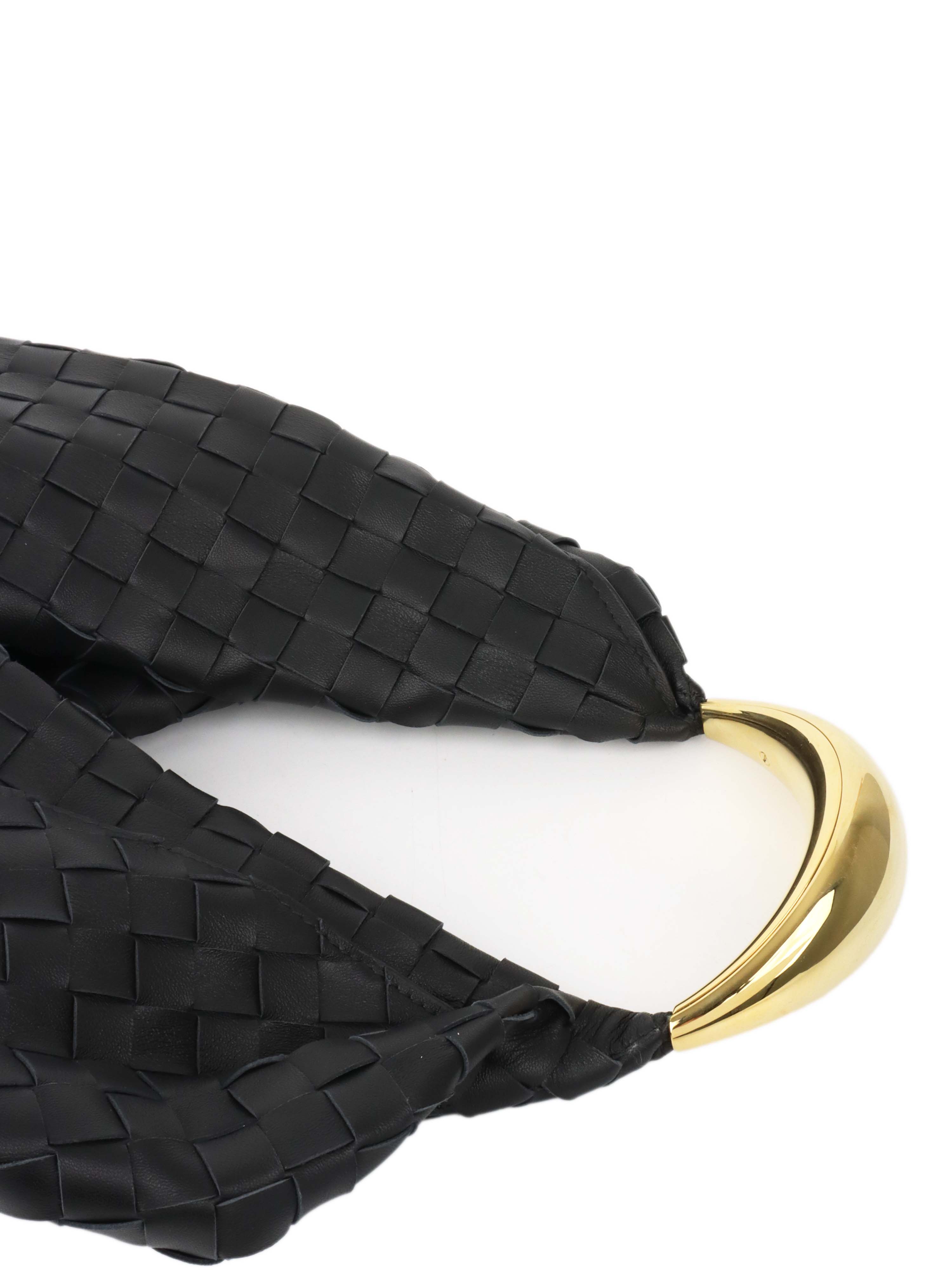 Bottega Veneta Black Foulard Hobo Bag.