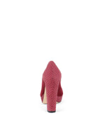 Dior Dark Pink Suede and Snakeskin Heels