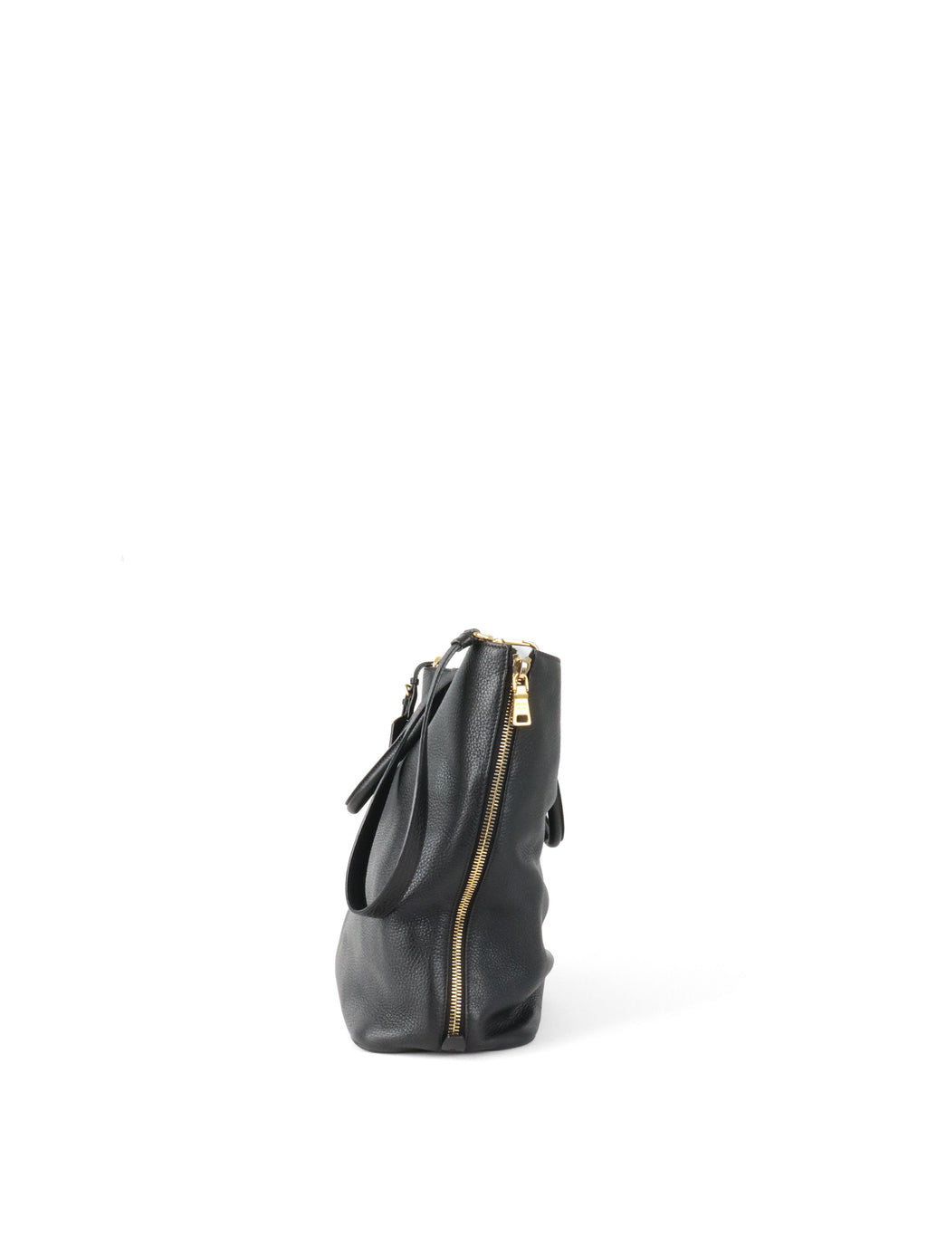 Prada Black Vitello Daino Leather Tote Bag.